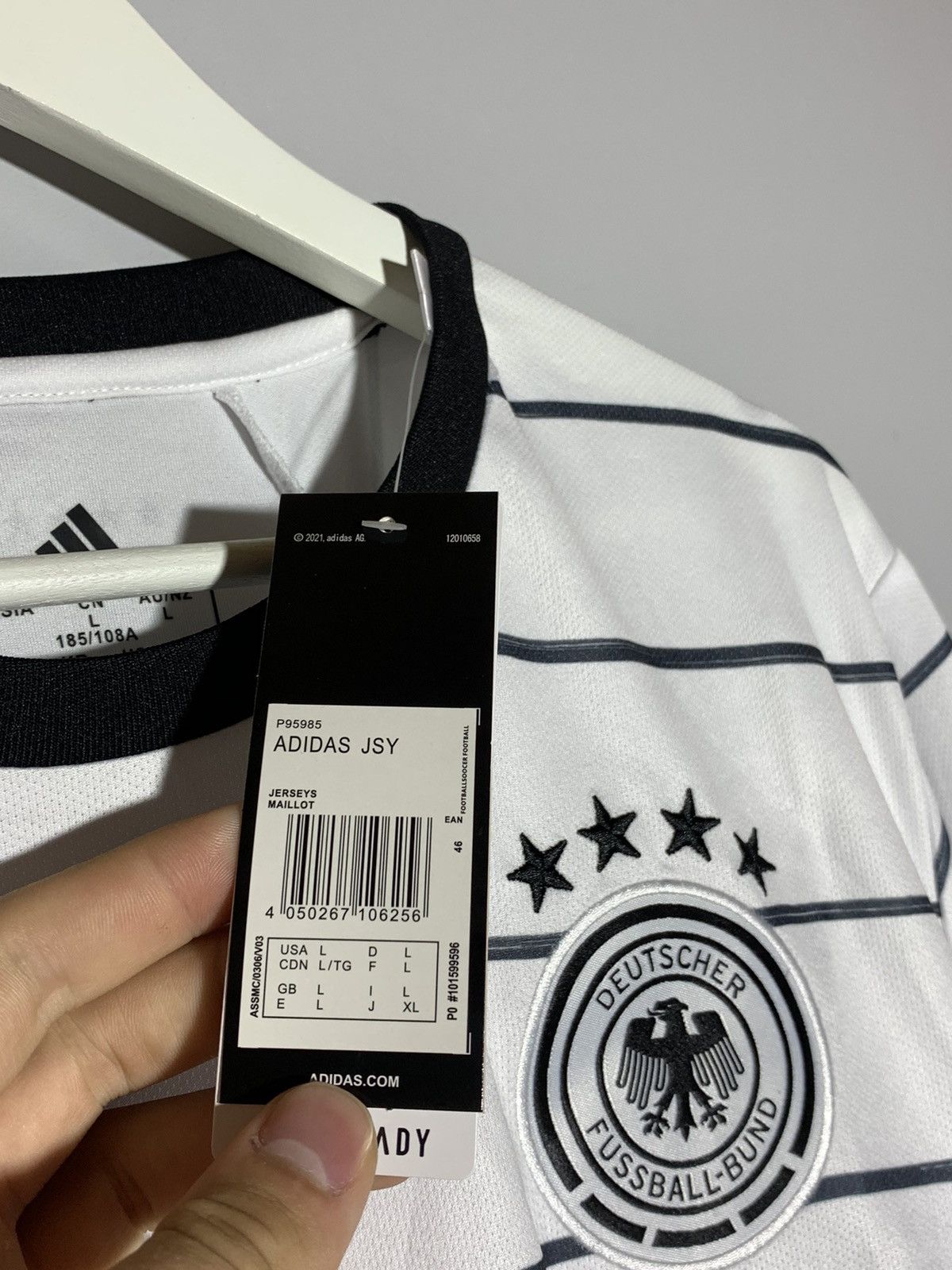 Adidas Germany Adidas 2020 New Home Football Shirt Size US S / EU 44-46 / 1 - 8 Thumbnail