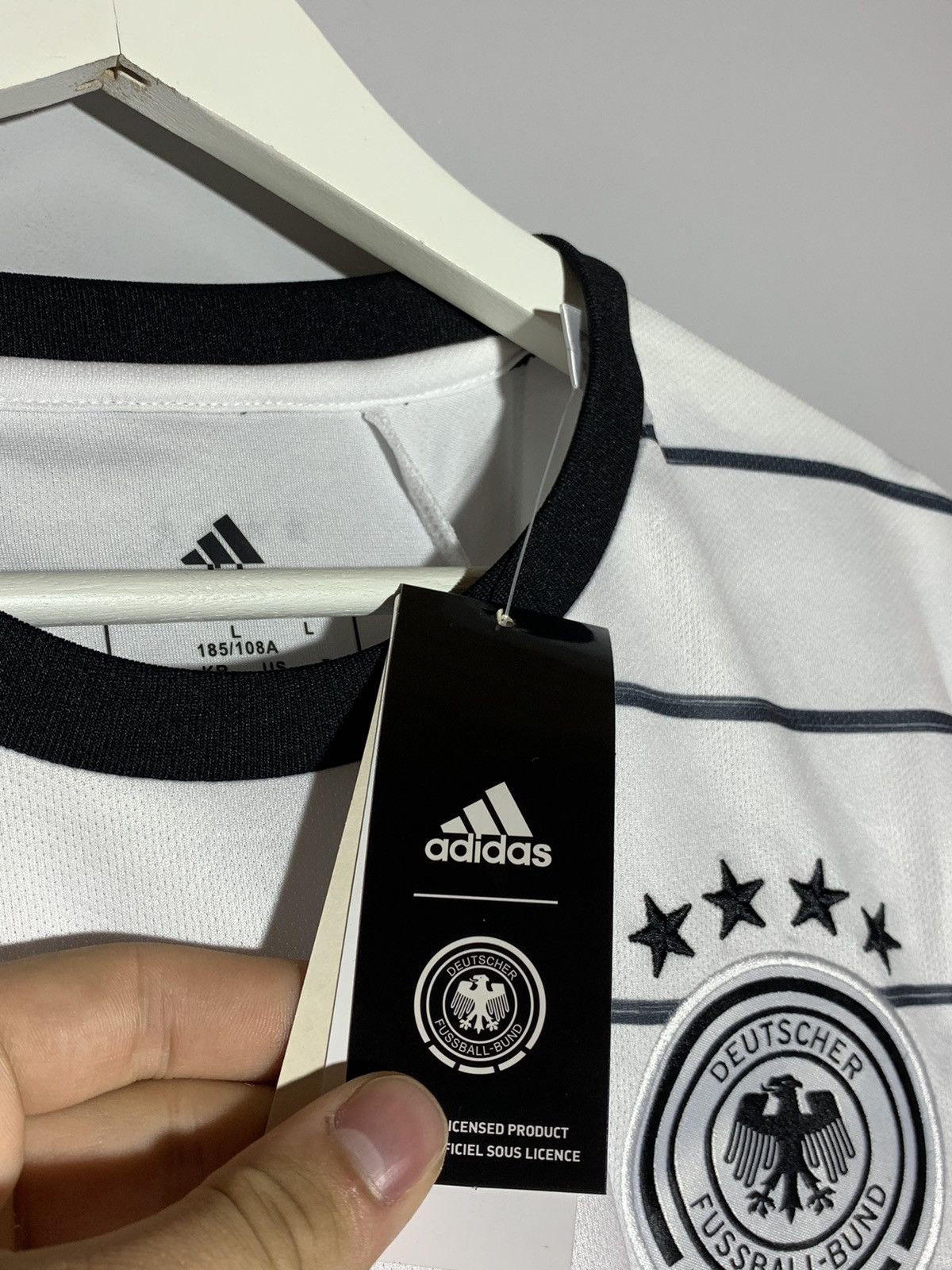 Adidas Germany Adidas 2020 New Home Football Shirt Size US S / EU 44-46 / 1 - 7 Thumbnail