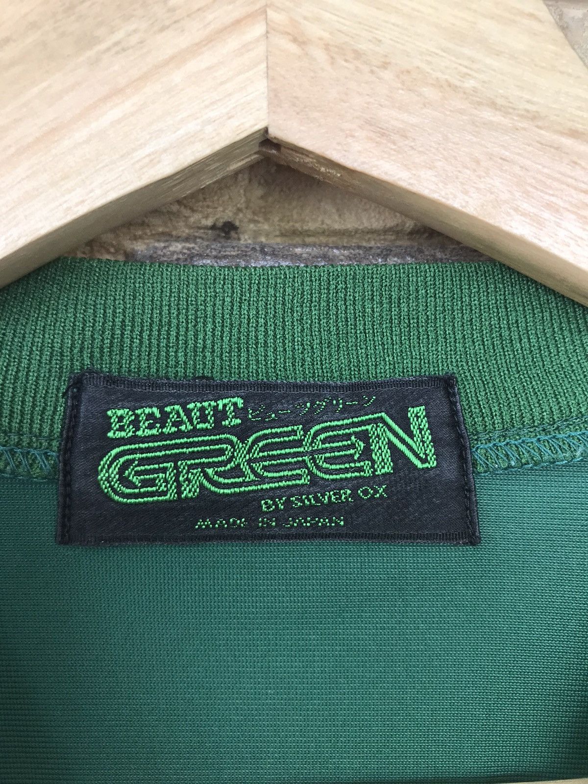 Japanese Brand Vintage Beaut Green by Sliver Ox V Neck Sweatshirts Size US L / EU 52-54 / 3 - 6 Thumbnail