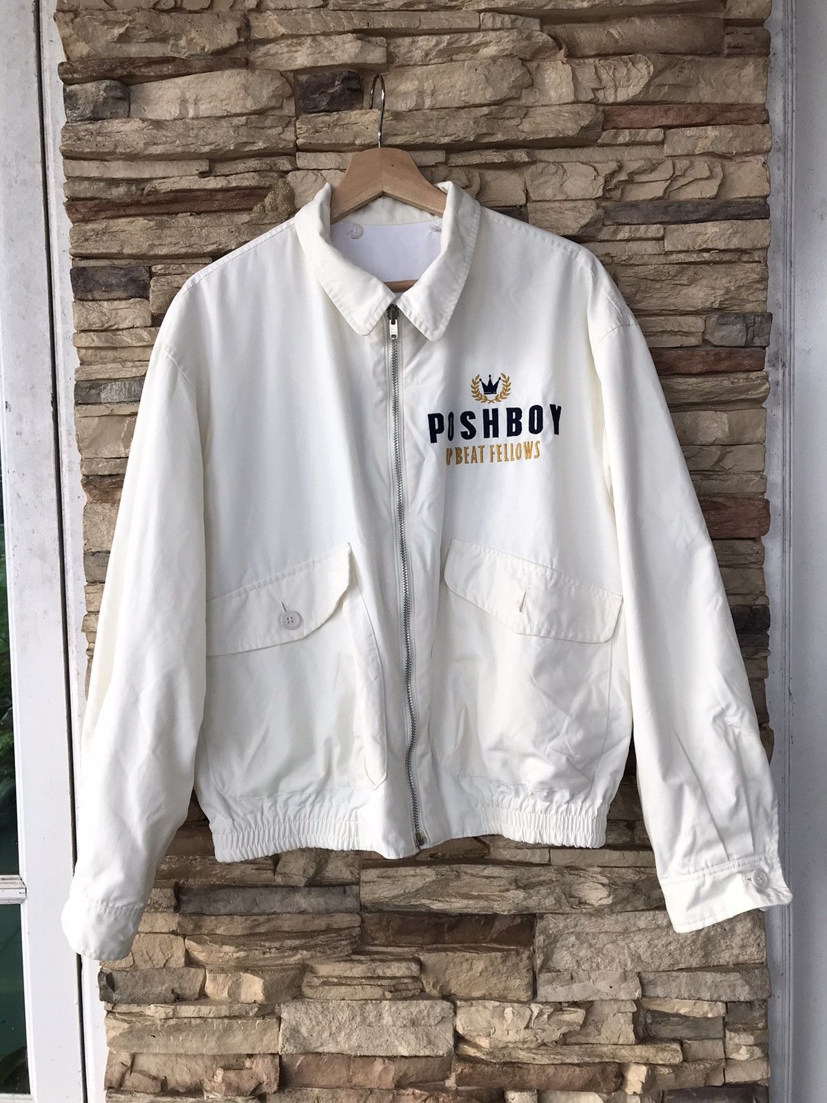 Vintage Posh Boy Reversible Bomber Jacket Size US L / EU 52-54 / 3 - 2 Thumbnail