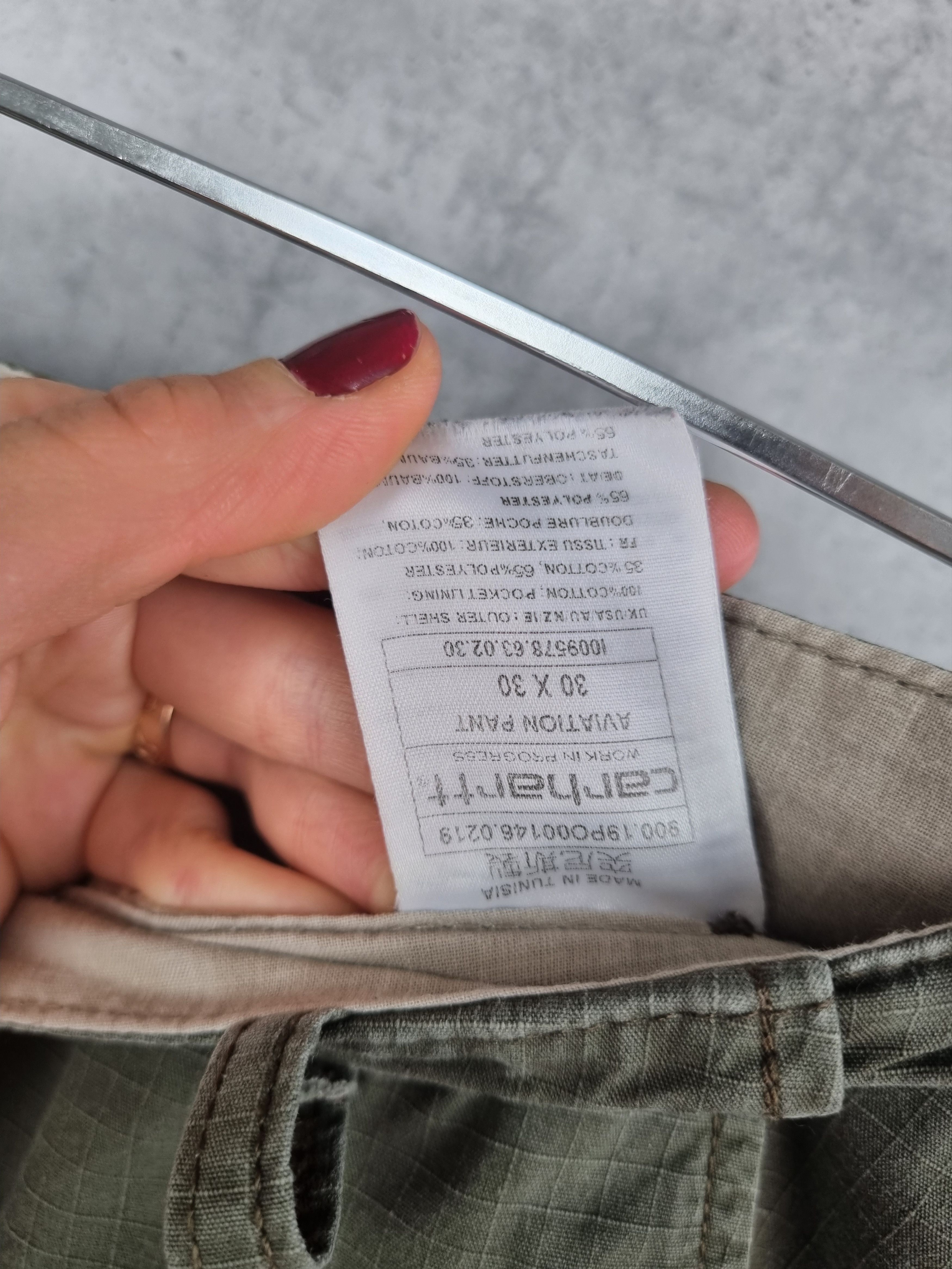 Carhartt × Carhartt Wip Carhartt Wip Cargo Dirty Ripped Military Pants Size US 30 / EU 46 - 13 Thumbnail