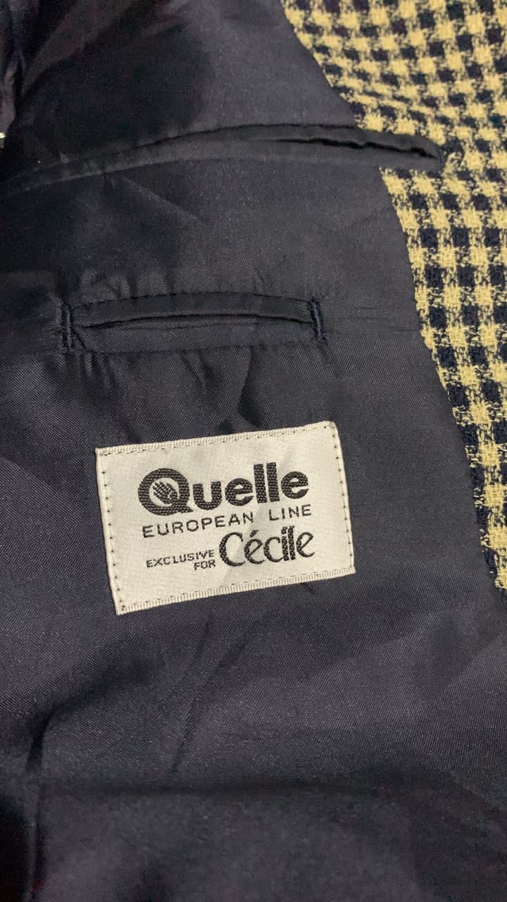 Japanese Brand Checked Quelle European jacket Size US M / EU 48-50 / 2 - 7 Thumbnail