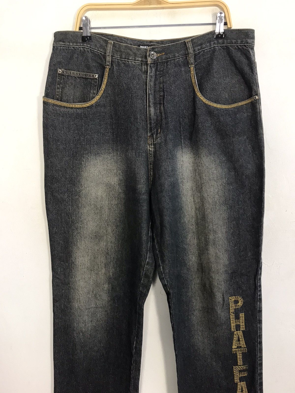 Japanese Brand × Vintage Phat Farm Jeans Faded Denim Jeans Indigo Straight Cut Size US 36 / EU 52 - 3 Thumbnail