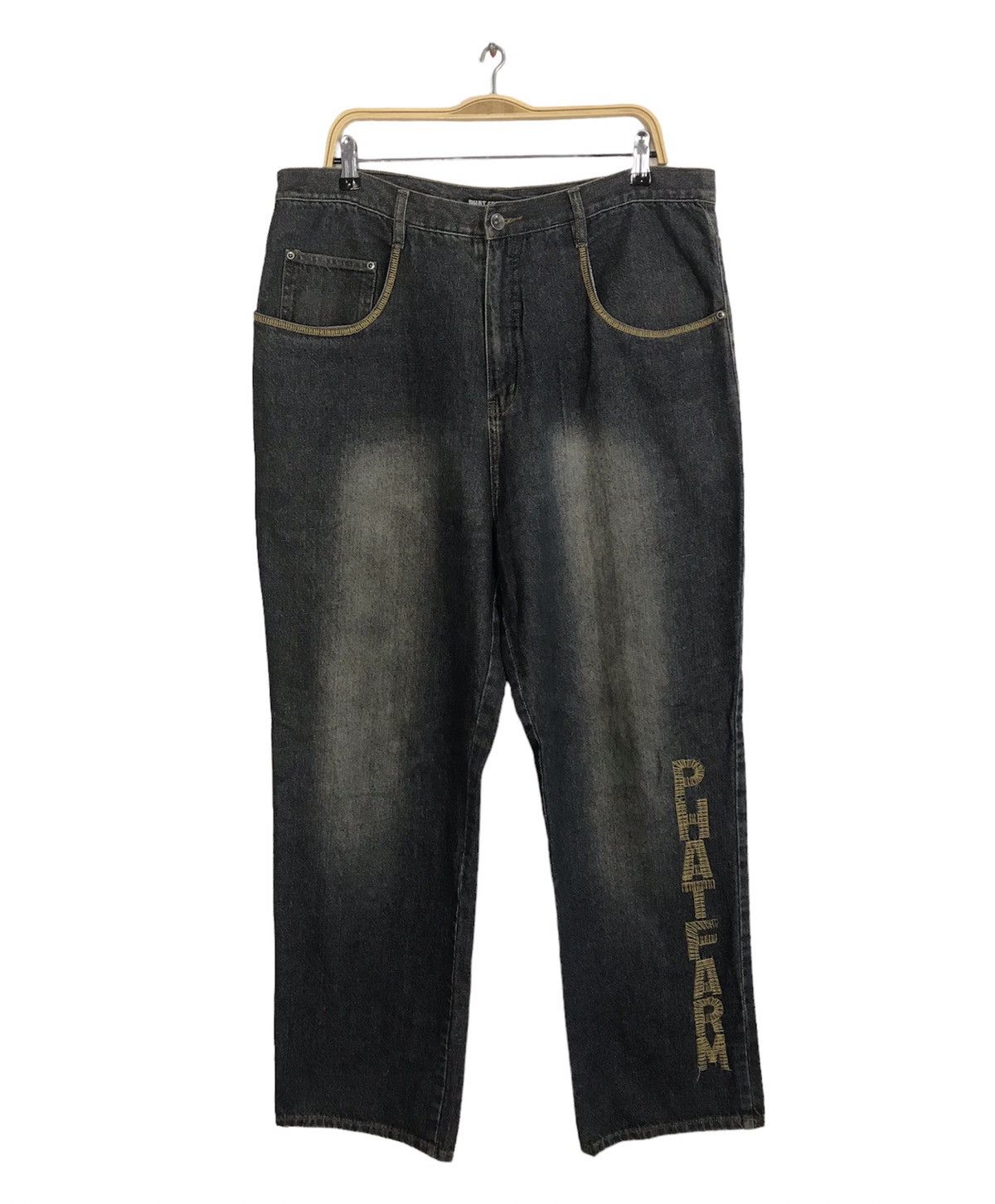 Japanese Brand × Vintage Phat Farm Jeans Faded Denim Jeans Indigo Straight Cut Size US 36 / EU 52 - 1 Thumbnail