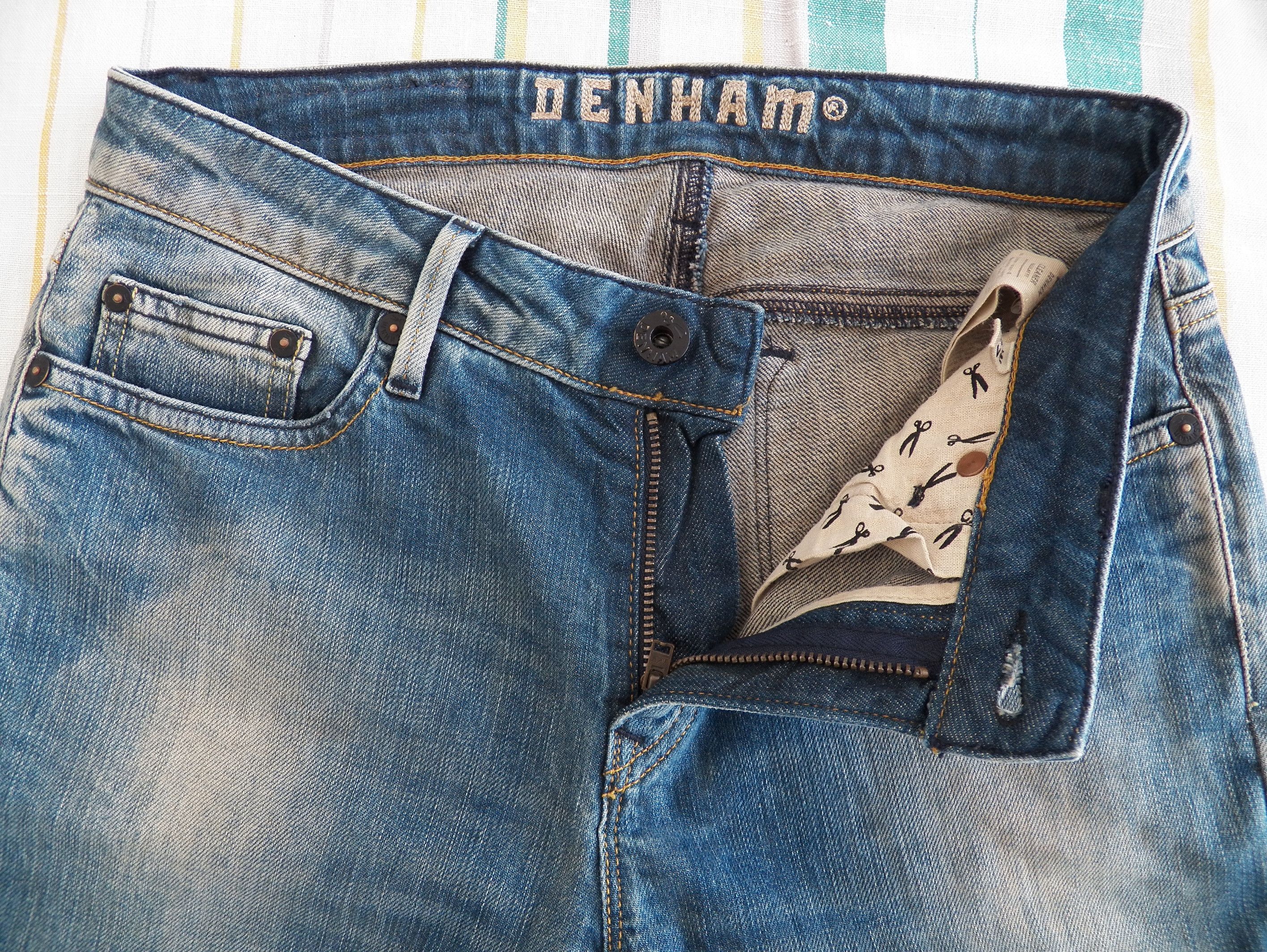 DENHAM Denham Cleaner Regular Fit Jeans W27 L34 Washed Blue CBF Size 27" / US 4 / IT 40 - 4 Thumbnail