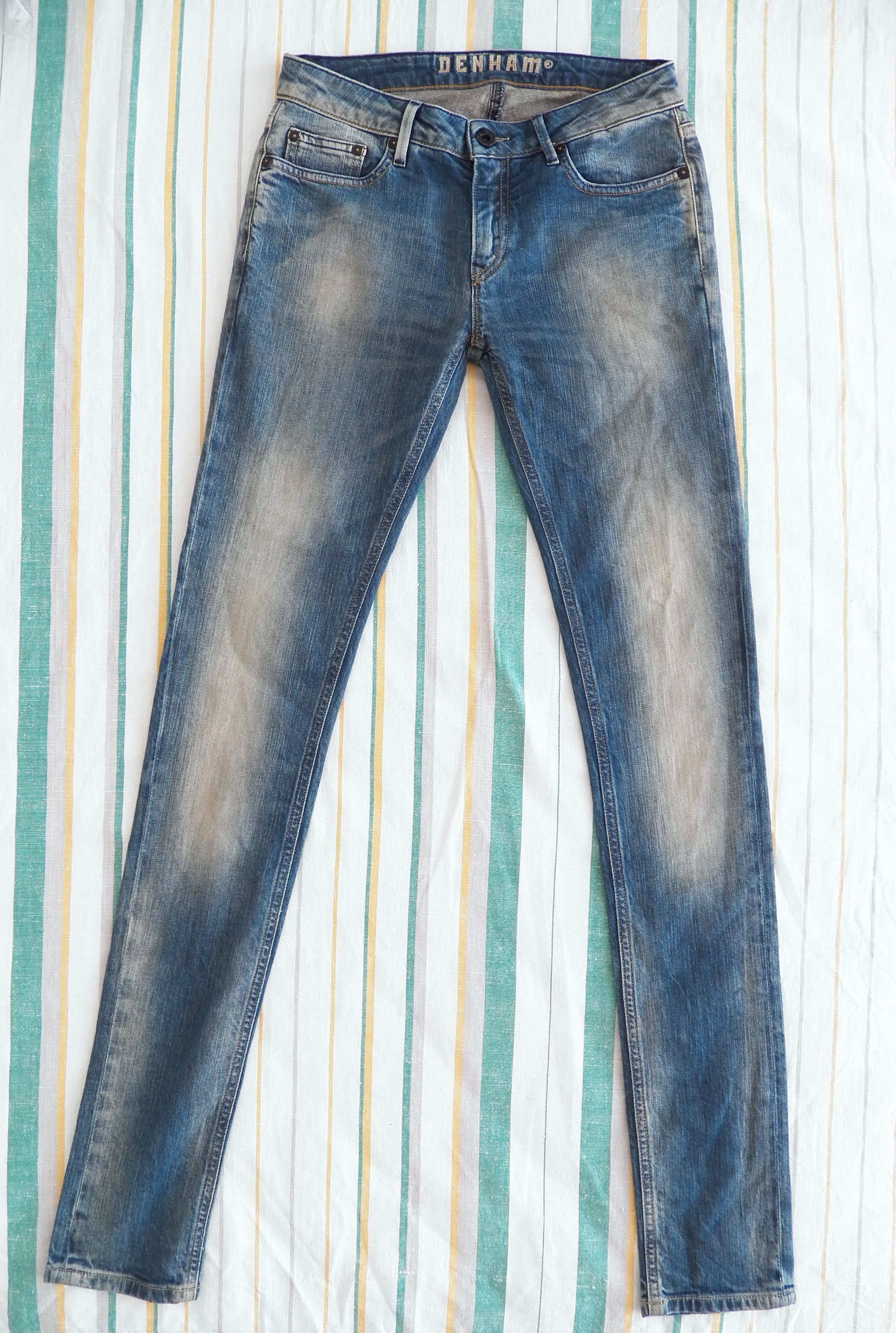 DENHAM Denham Cleaner Regular Fit Jeans W27 L34 Washed Blue CBF Size 27" / US 4 / IT 40 - 1 Thumbnail