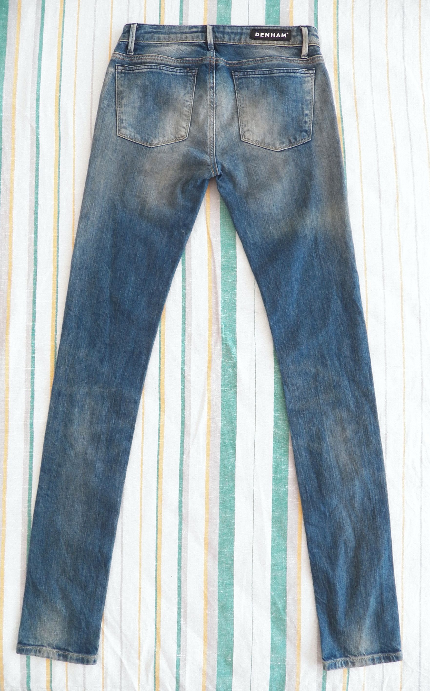 DENHAM Denham Cleaner Regular Fit Jeans W27 L34 Washed Blue CBF Size 27" / US 4 / IT 40 - 7 Thumbnail
