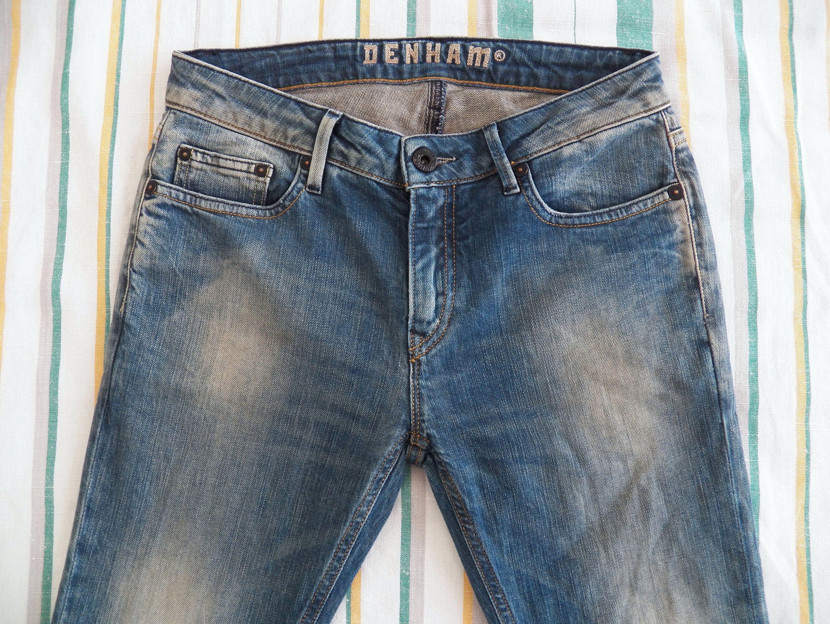 DENHAM Denham Cleaner Regular Fit Jeans W27 L34 Washed Blue CBF Size 27" / US 4 / IT 40 - 2 Thumbnail