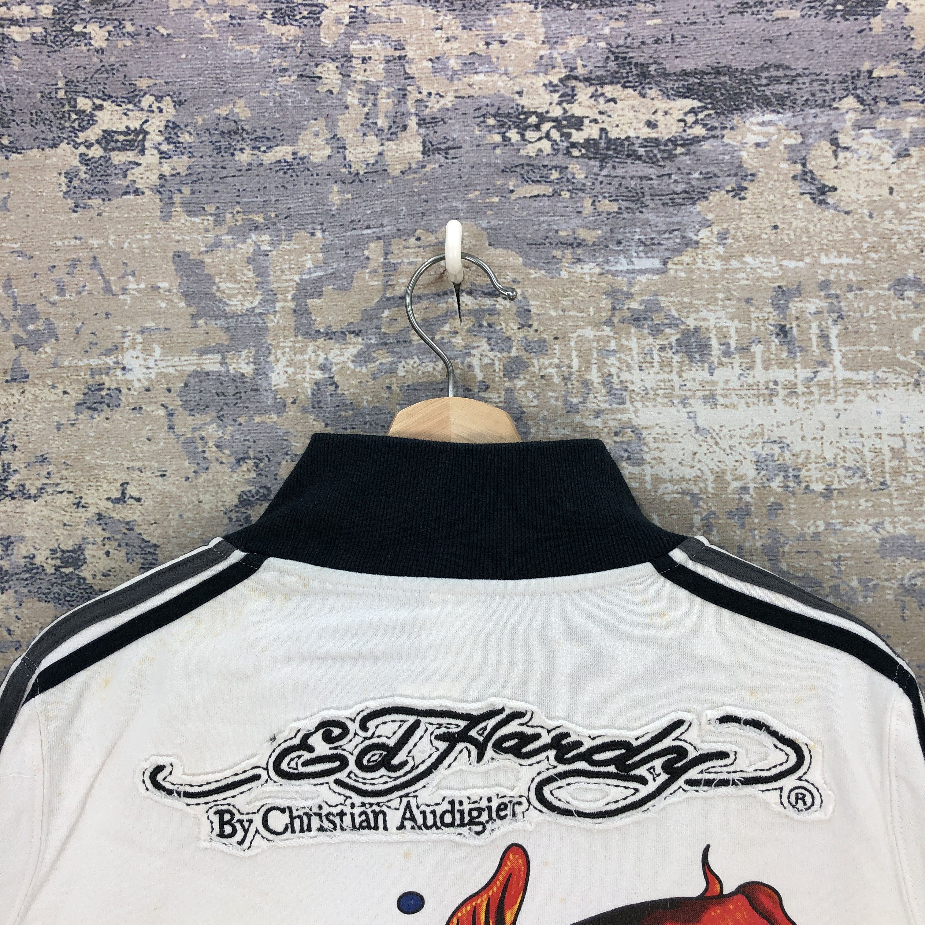 Christian Audigier × Ed Hardy × Vintage Ed Hardy Sweater Koi Fish Sukajan Ed Hardy Sweater Size US XL / EU 56 / 4 - 6 Thumbnail