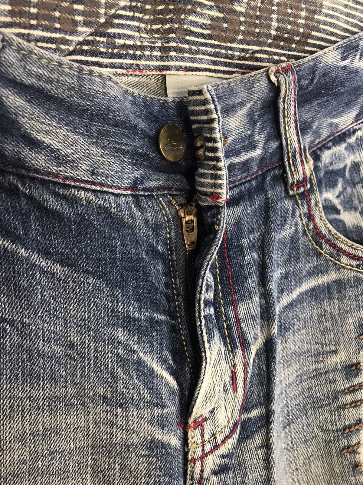 Japanese Brand × Vintage Piko Aloha Surf Distressed Denim Jeans Indigo Size US 32 / EU 48 - 7 Thumbnail