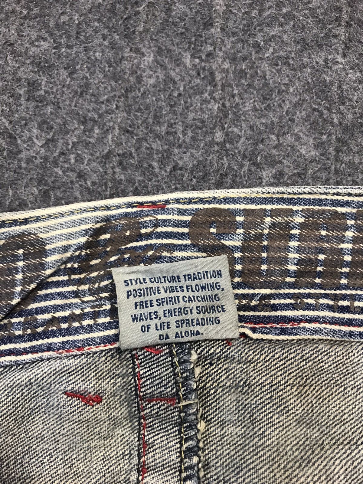Japanese Brand × Vintage Piko Aloha Surf Distressed Denim Jeans Indigo Size US 32 / EU 48 - 11 Thumbnail