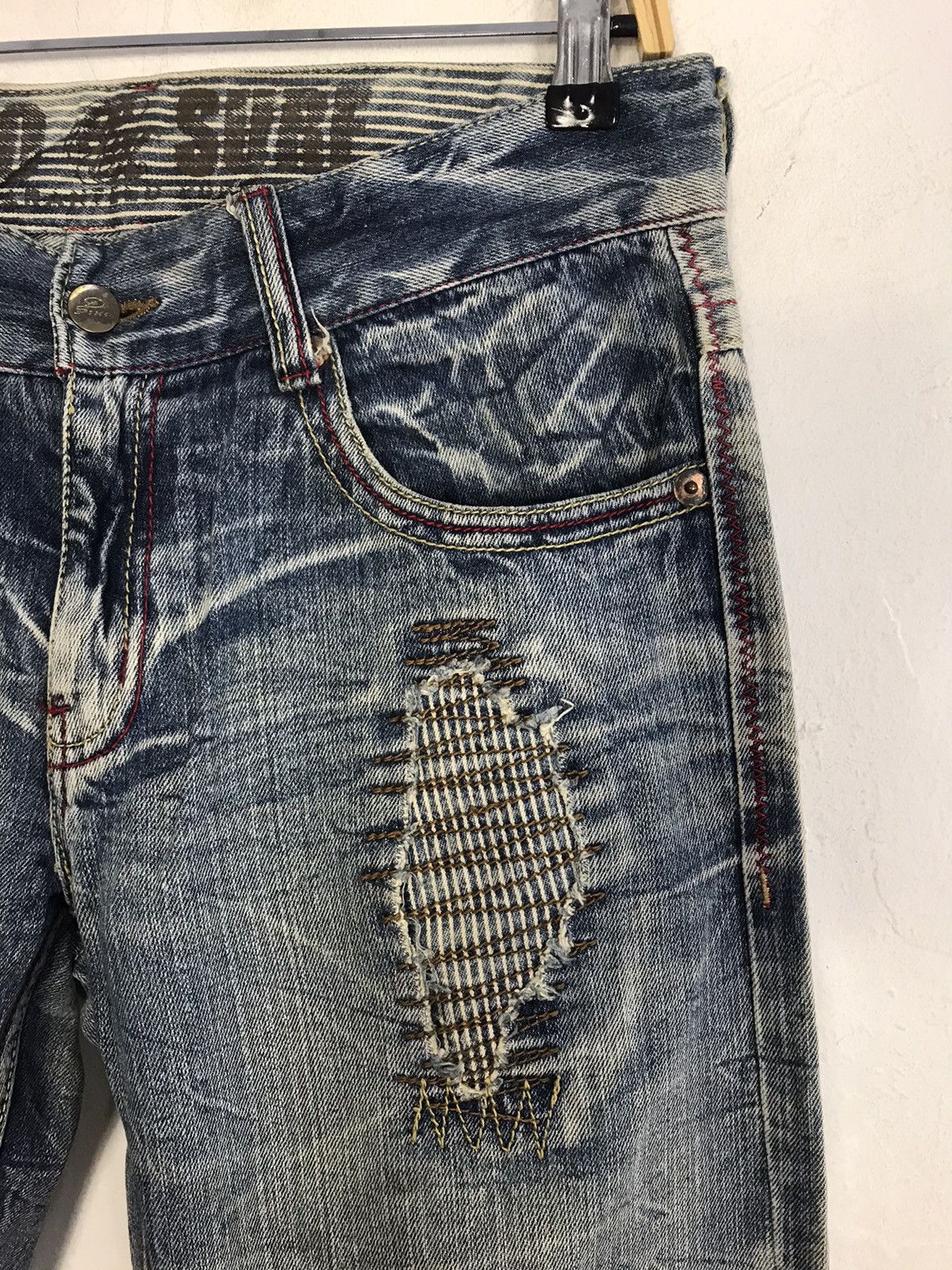 Japanese Brand × Vintage Piko Aloha Surf Distressed Denim Jeans Indigo Size US 32 / EU 48 - 5 Thumbnail