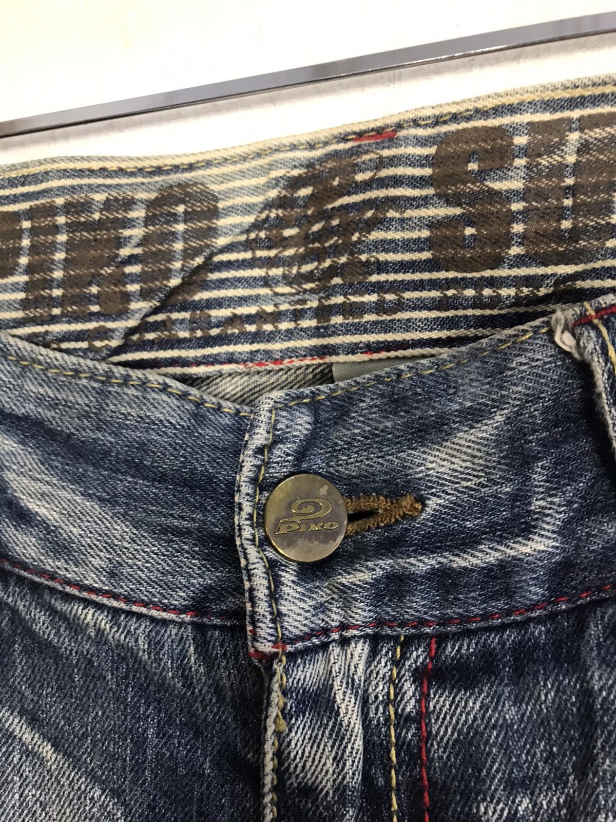 Japanese Brand × Vintage Piko Aloha Surf Distressed Denim Jeans Indigo Size US 32 / EU 48 - 6 Thumbnail