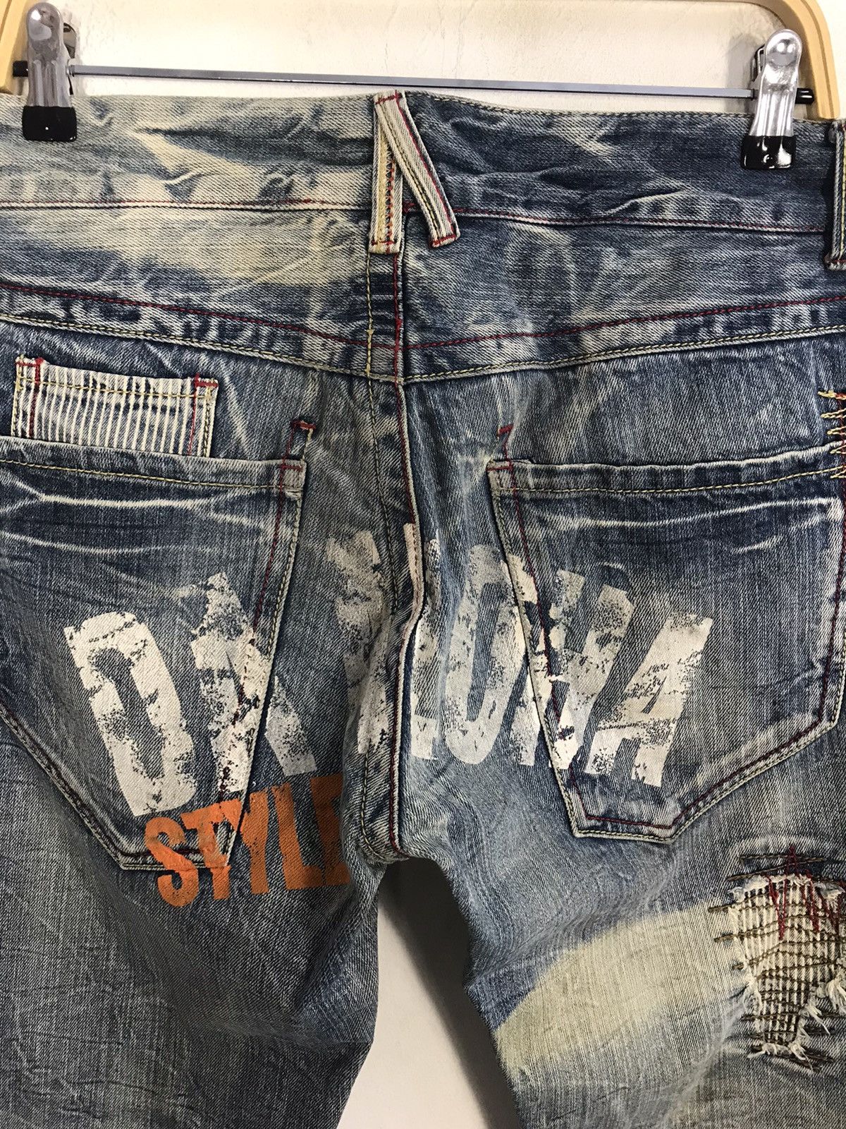 Japanese Brand × Vintage Piko Aloha Surf Distressed Denim Jeans Indigo Size US 32 / EU 48 - 8 Thumbnail