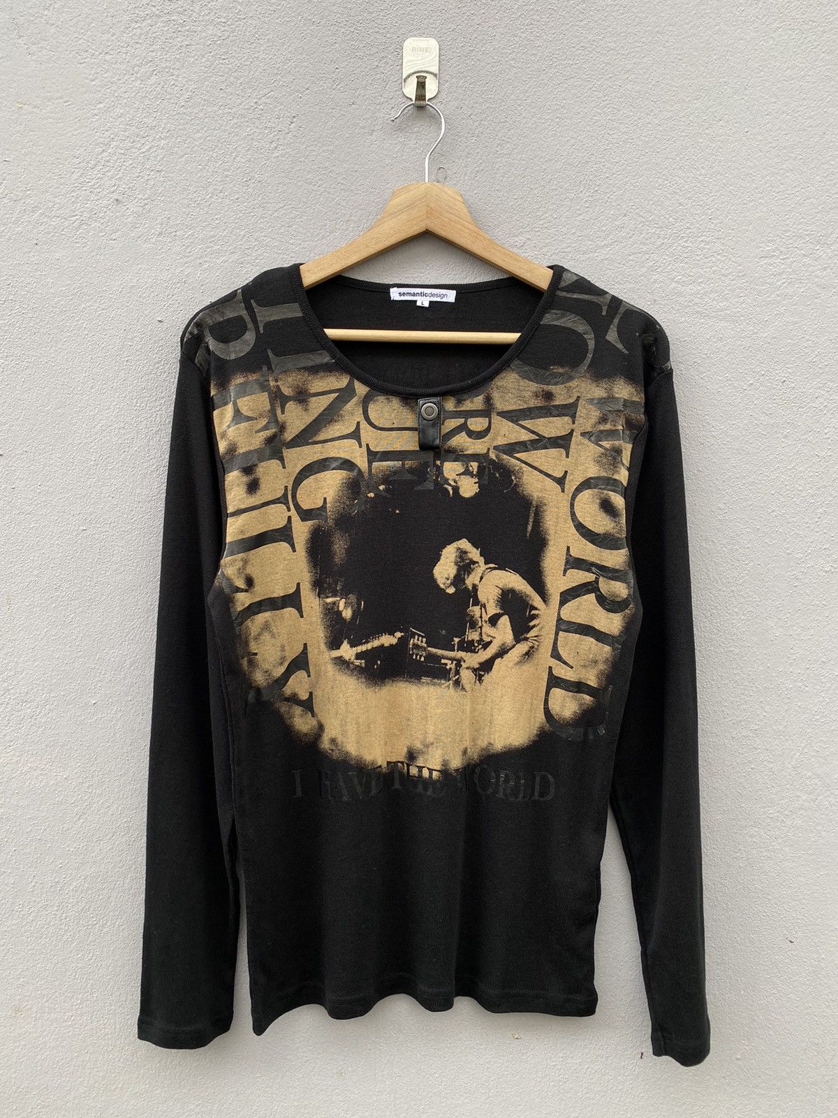 Japanese Brand 💥Semantic Design “I have the World” Punk / Rock Tshirt Size US L / EU 52-54 / 3 - 1 Thumbnail