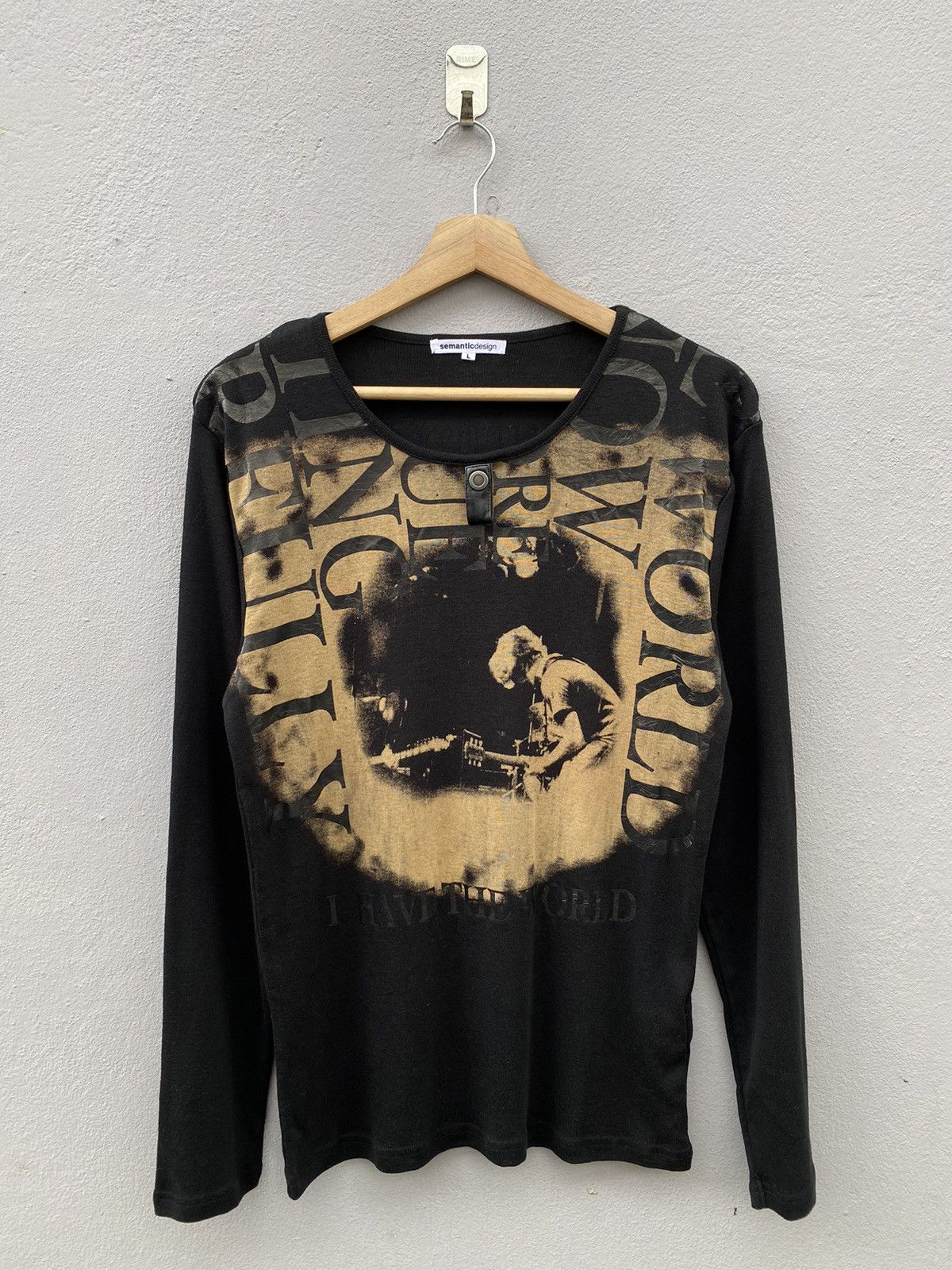 Japanese Brand 💥Semantic Design “I have the World” Punk / Rock Tshirt Size US L / EU 52-54 / 3 - 2 Thumbnail