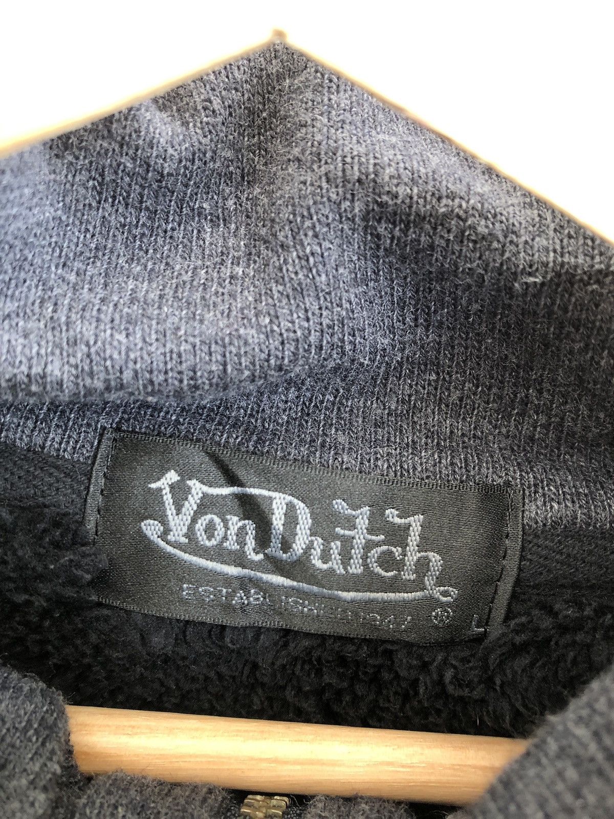 Japanese Brand Von Dutch Love Addict Sherpa Zipper Jacket Hoodie Size US M / EU 48-50 / 2 - 5 Thumbnail