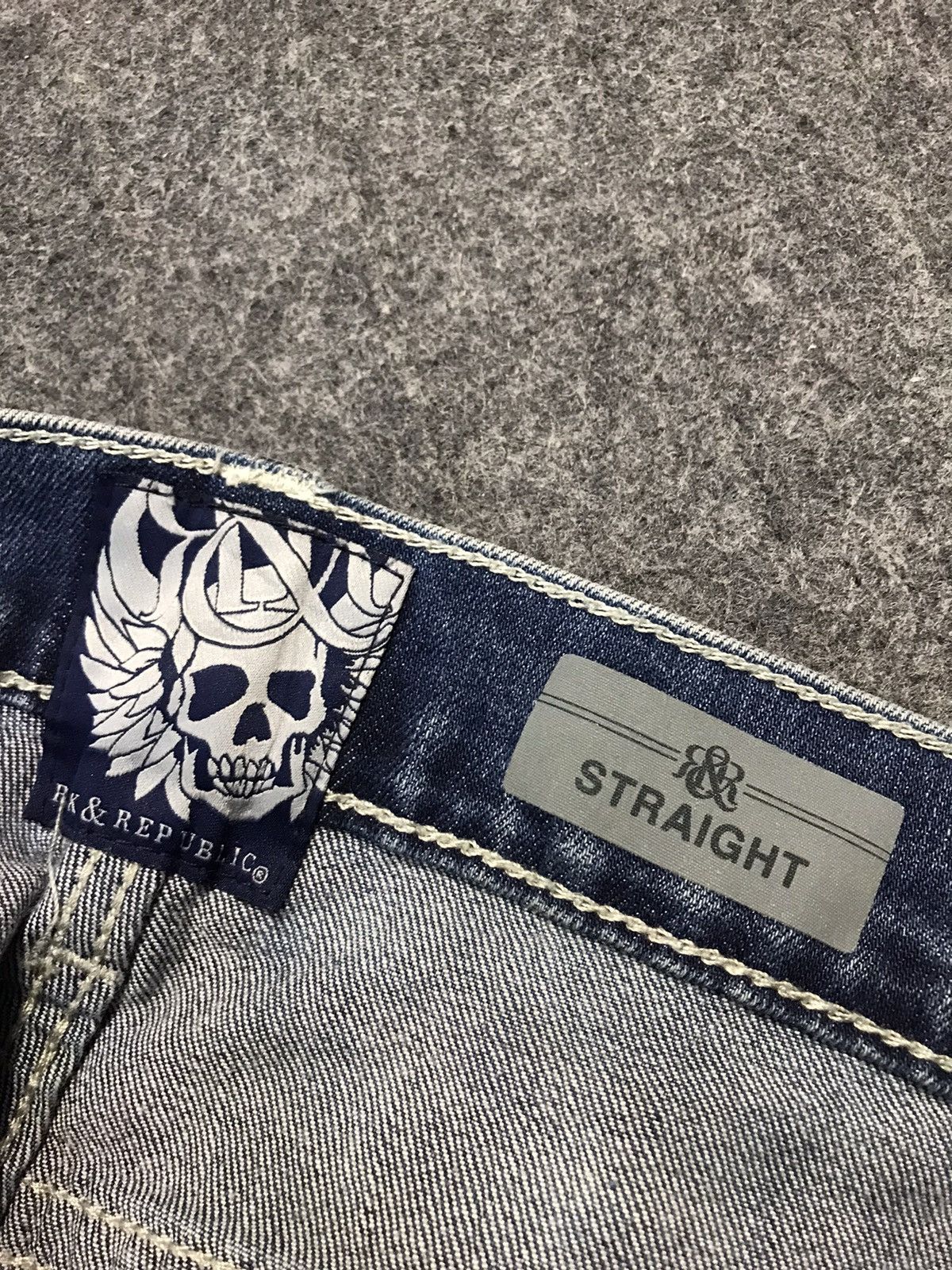 Rock & Republic × Vintage Hype 90s Rock & Republic Jeans Indigo Denim Straight Cut Size US 32 / EU 48 - 9 Thumbnail