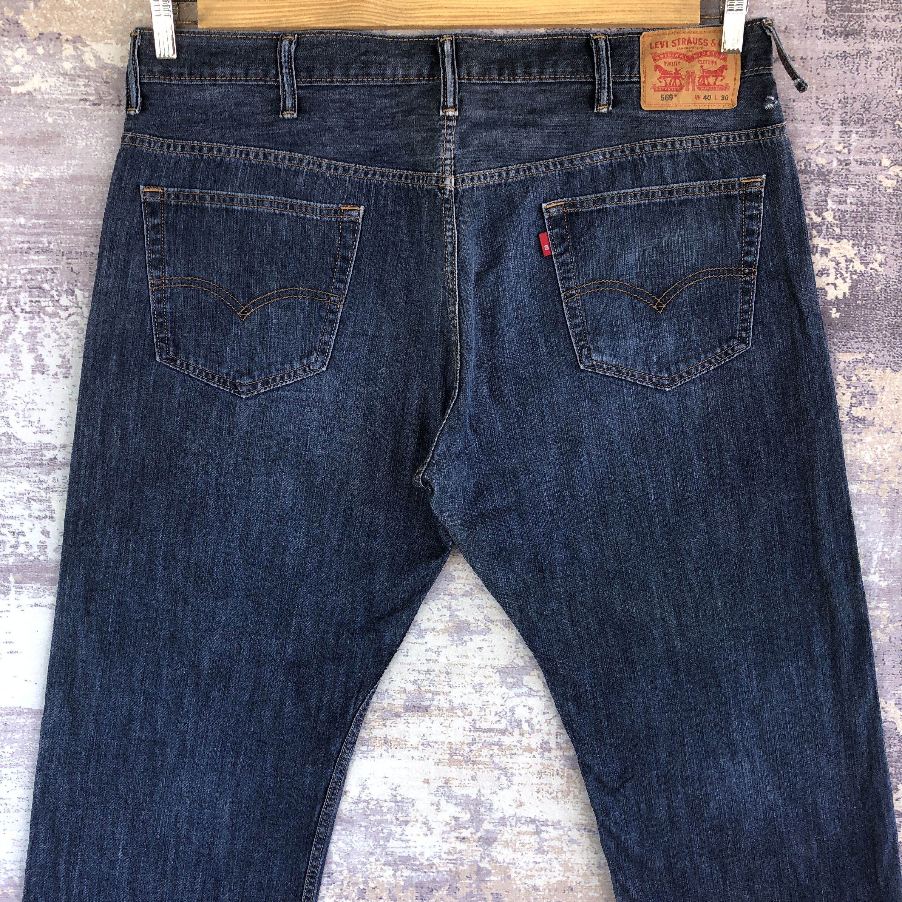 Levi's × Vintage Vintage Levi's 569 Jeans Baggy Loose Straight Denim Pants Size US 40 / EU 56 - 3 Thumbnail