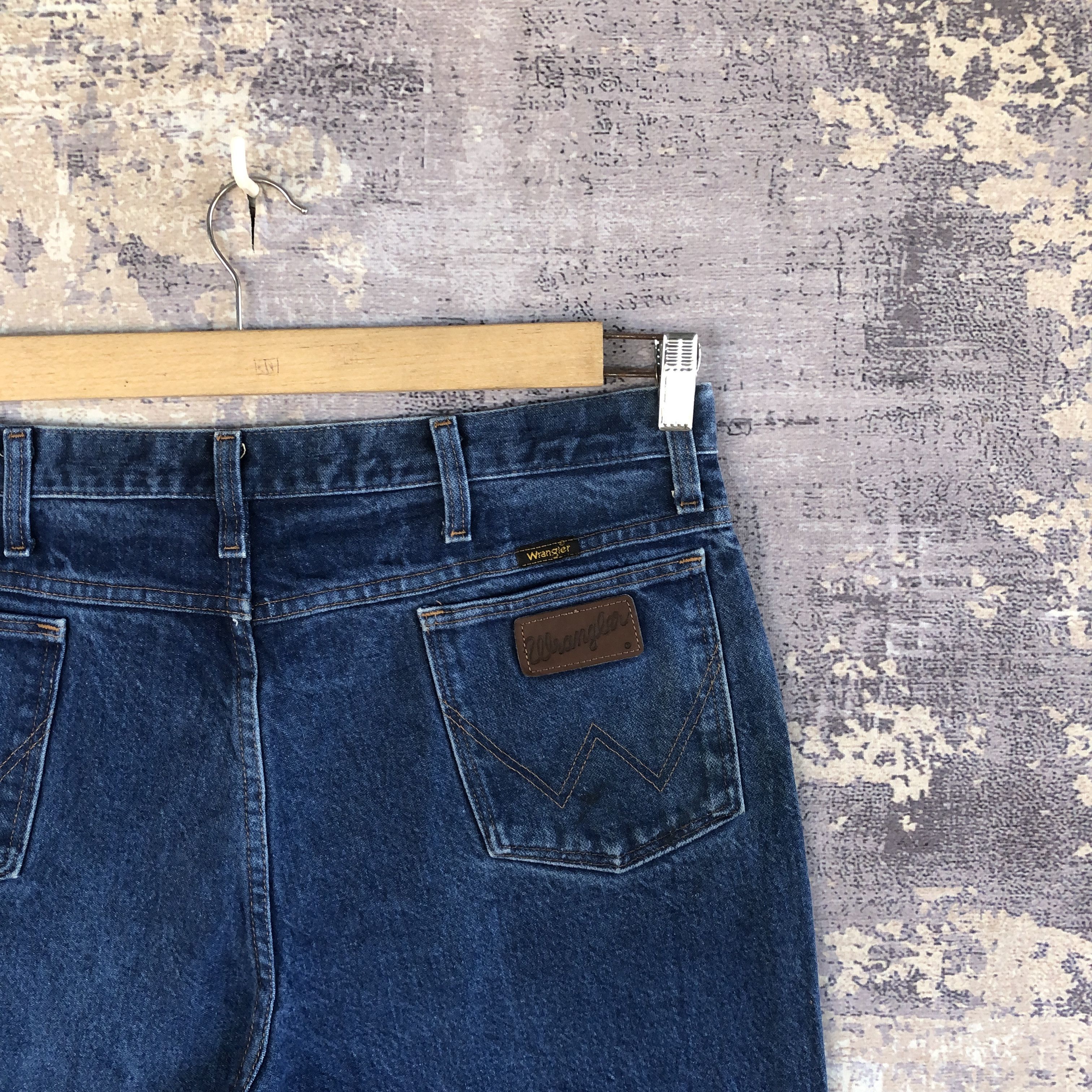If Six Was Nine × Wrangler Vintage 70s Wrangler Flared Light Wash Distressed Jeans Size US 36 / EU 52 - 5 Thumbnail