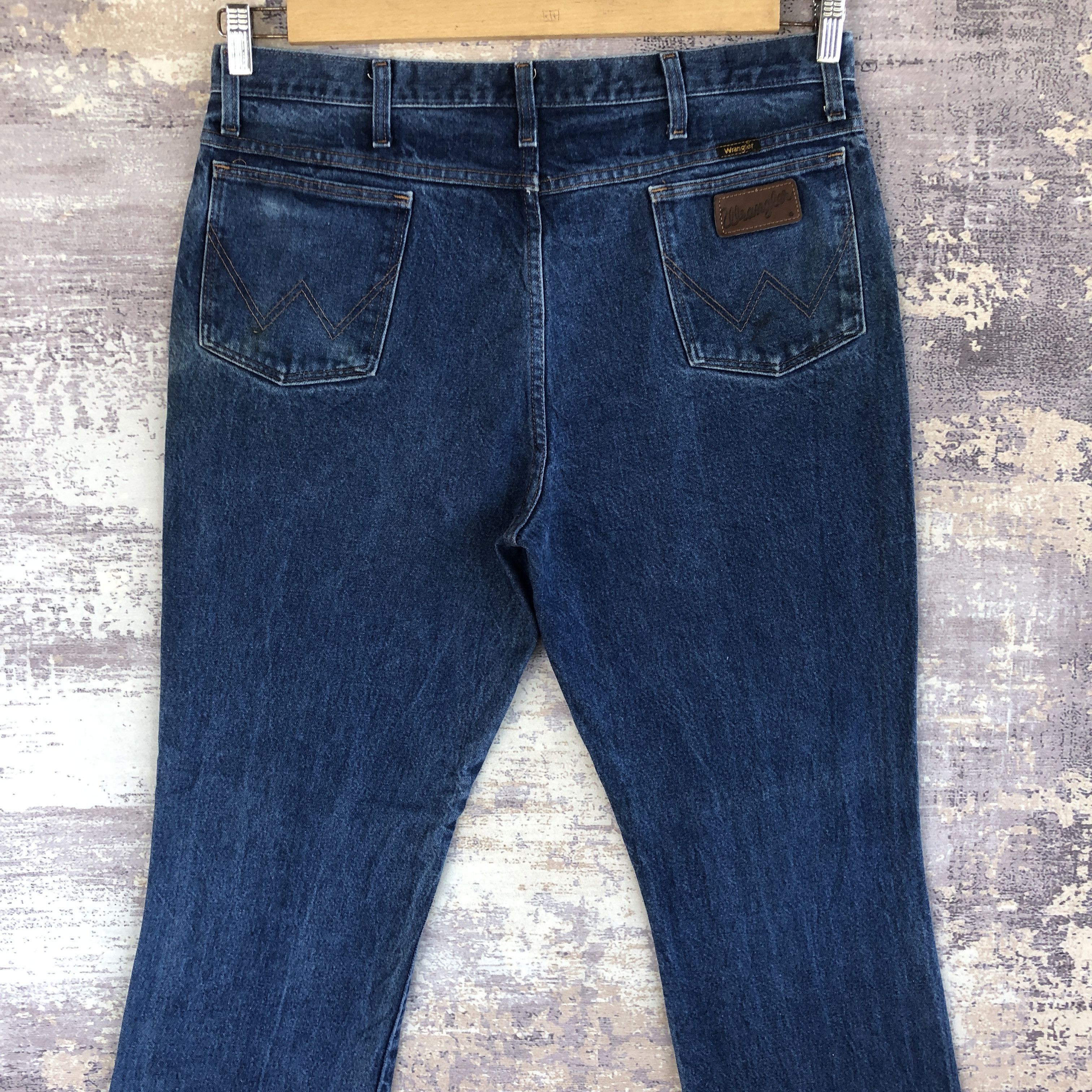 If Six Was Nine × Wrangler Vintage 70s Wrangler Flared Light Wash Distressed Jeans Size US 36 / EU 52 - 4 Thumbnail