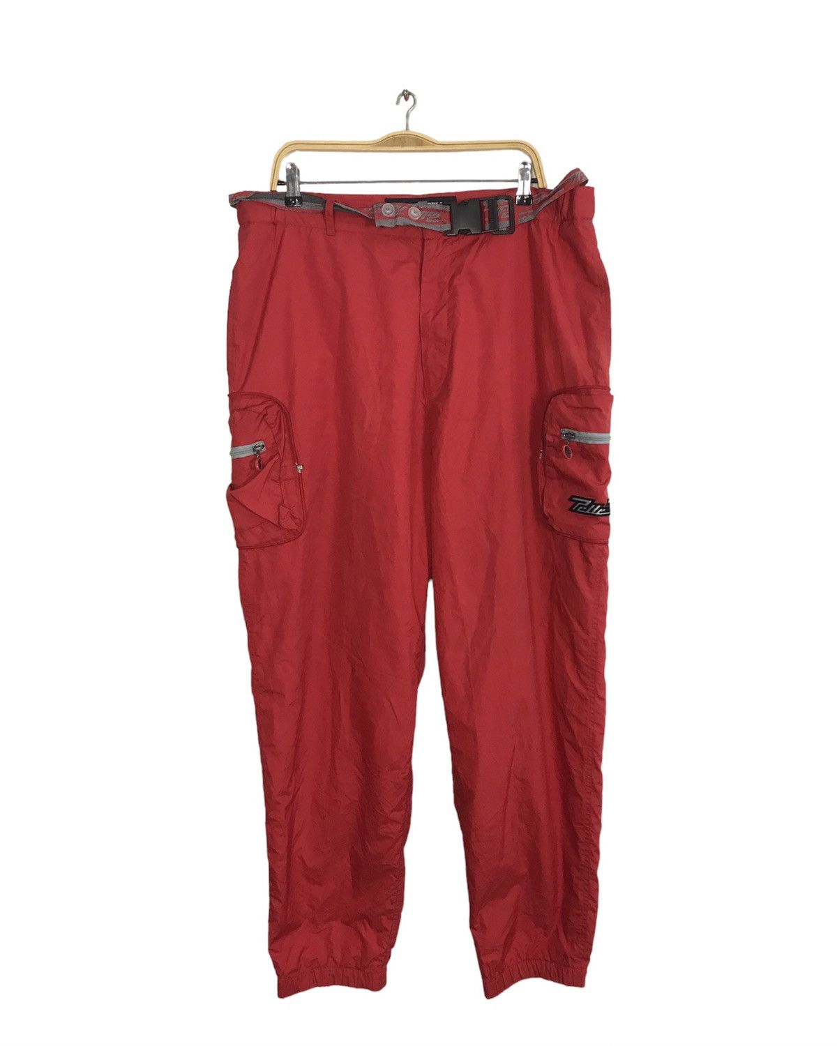 image of Marc Buchanan Quilted Cargo Trouser Tech Pant in Red, Men's (Size 38)