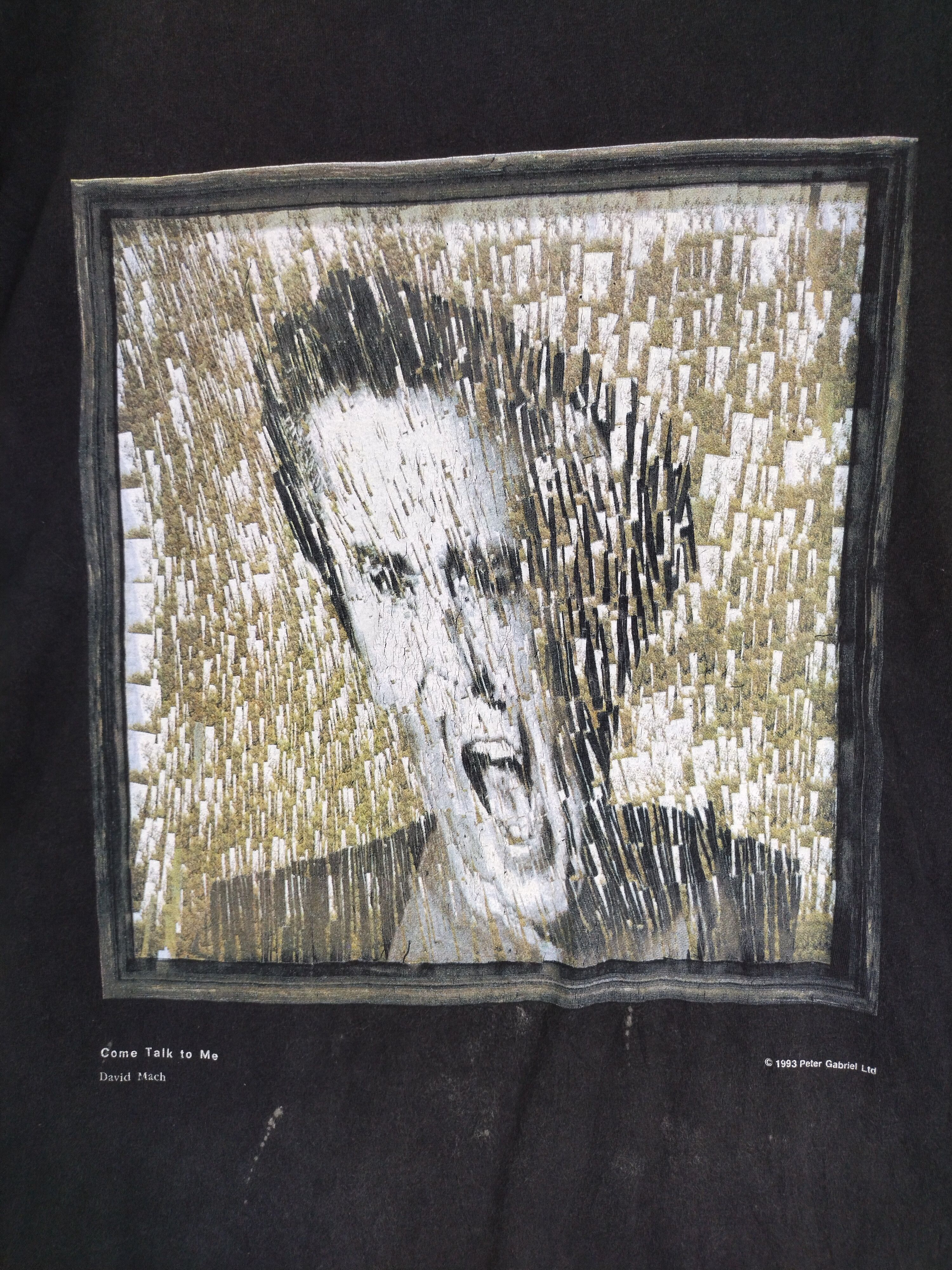 Band Tees VINTAGE 90s PETER GABRIEL US TOUR SHIRT TEE Size US L / EU 52-54 / 3 - 5 Thumbnail