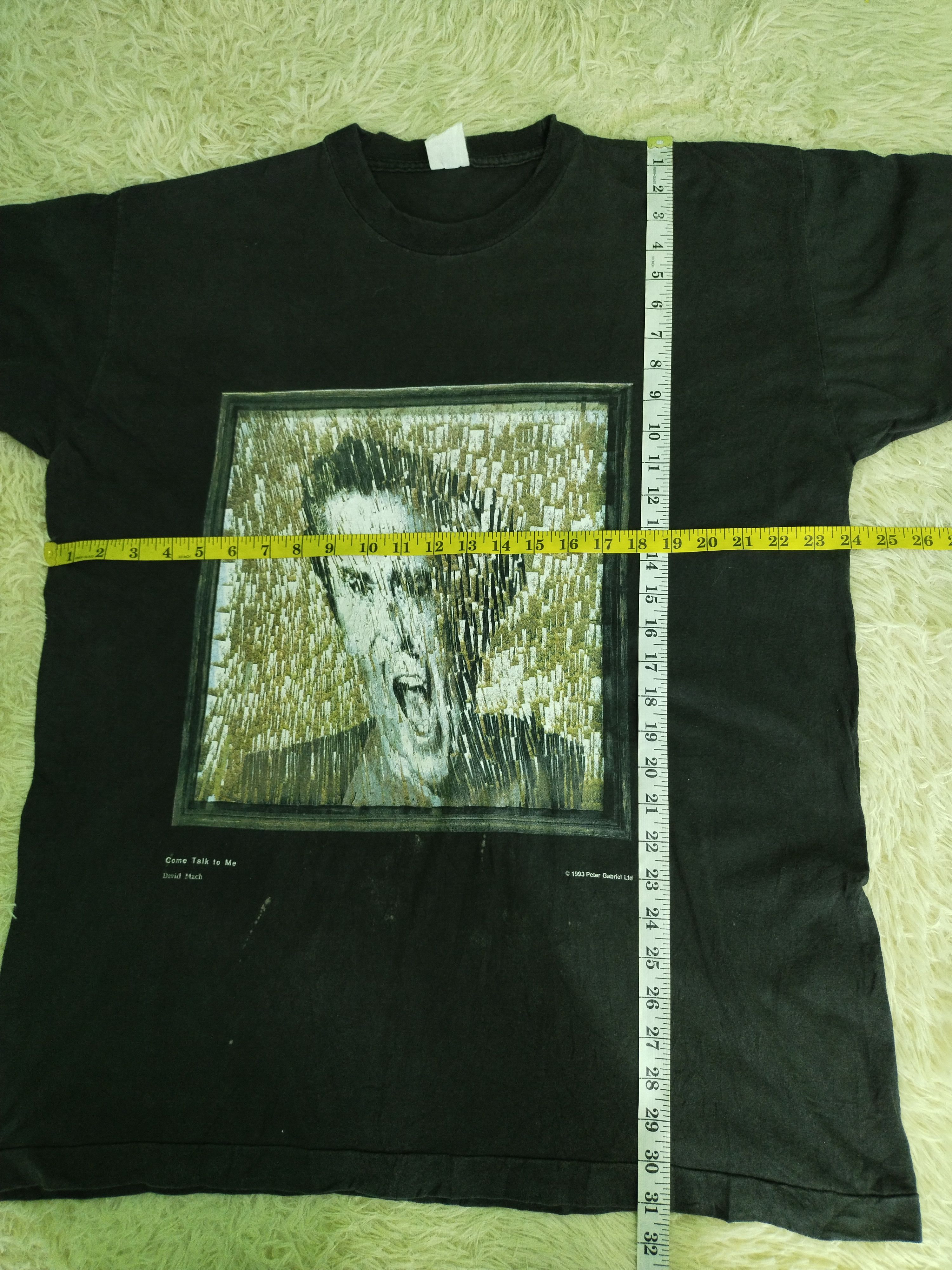 Band Tees VINTAGE 90s PETER GABRIEL US TOUR SHIRT TEE Size US L / EU 52-54 / 3 - 12 Thumbnail