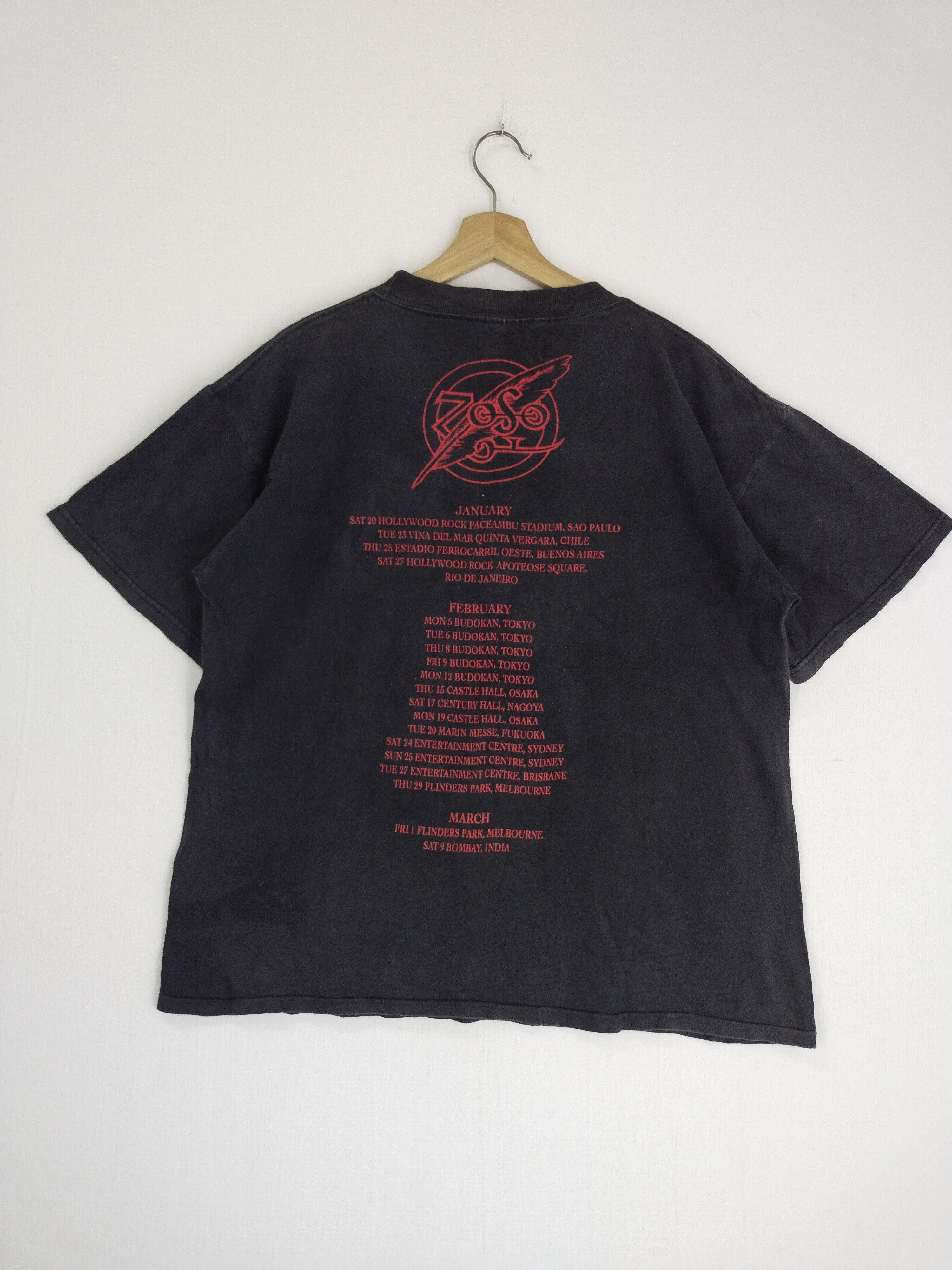 Band Tees VINTAGE 90s JIMMY PAGE & ROBERT PLANT SHIRT TEE Size US L / EU 52-54 / 3 - 8 Thumbnail