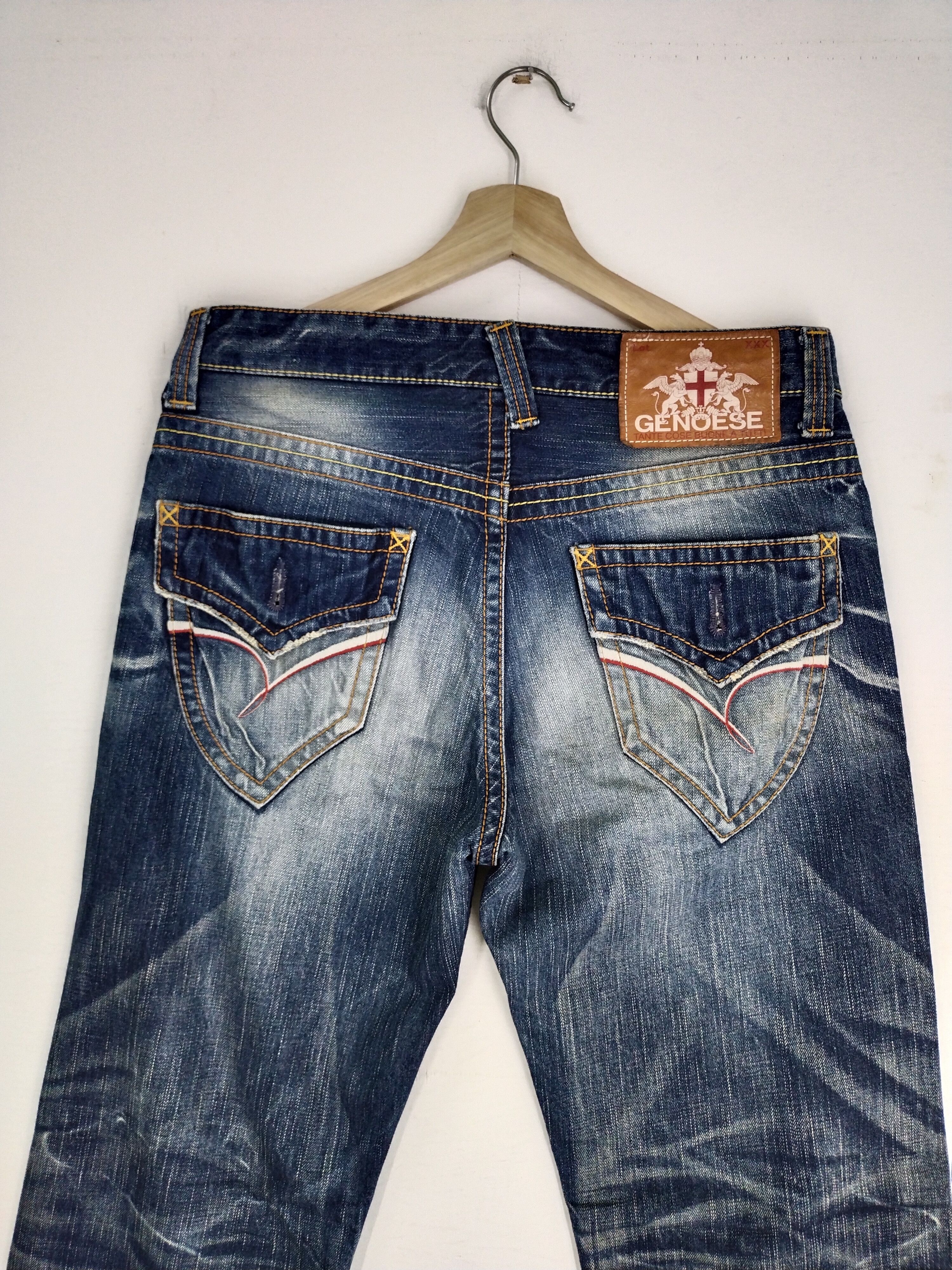 Japanese Brand VINTAGE GENOESE STREETWEAR JAPANESE JEANS Size US 33 - 13 Thumbnail