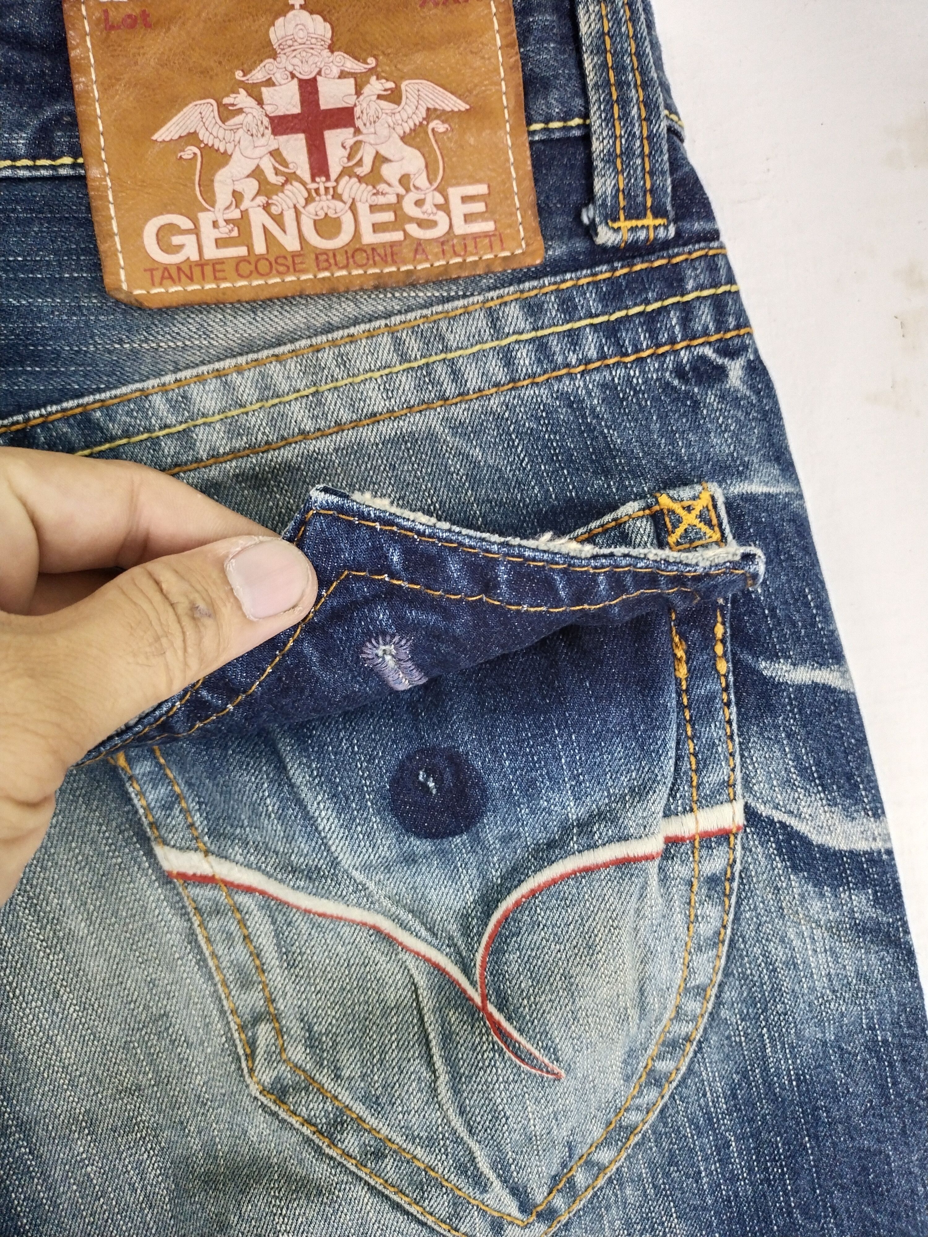 Japanese Brand VINTAGE GENOESE STREETWEAR JAPANESE JEANS Size US 33 - 9 Thumbnail