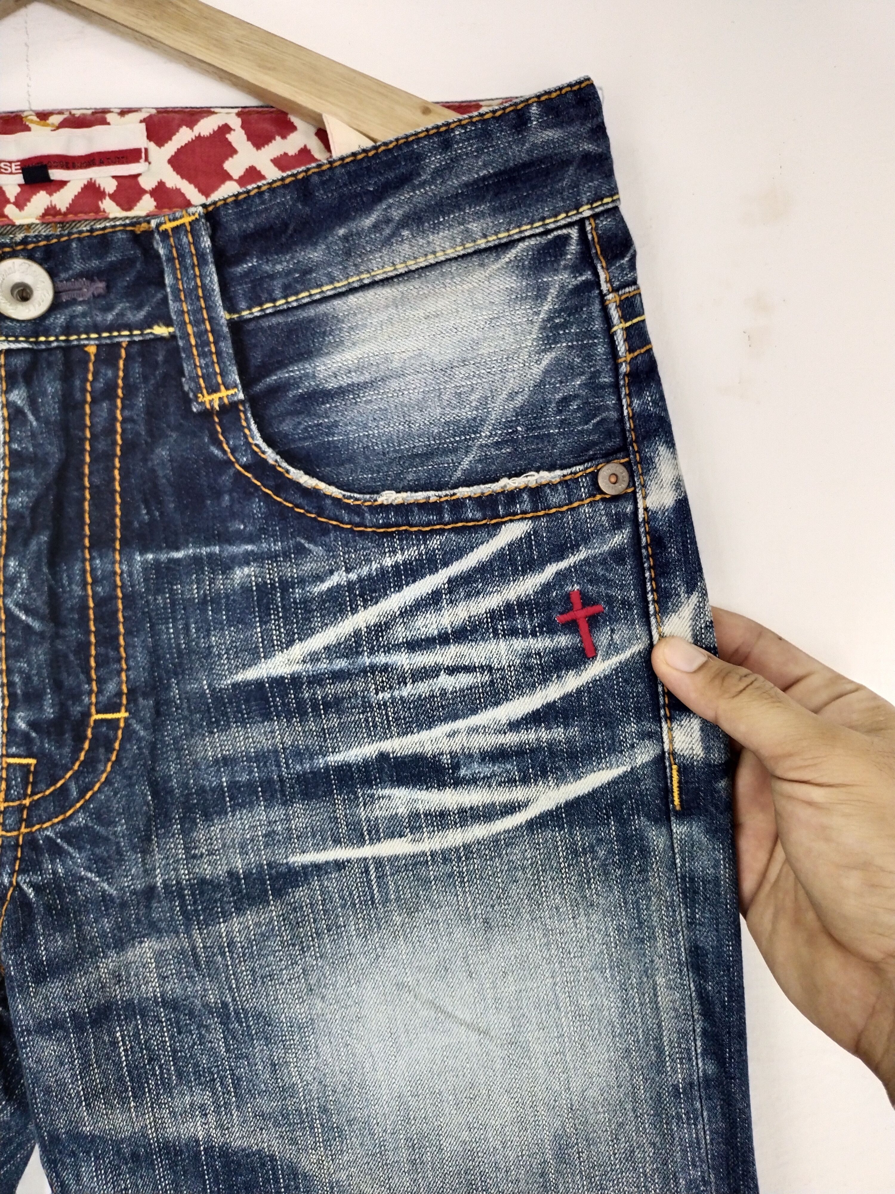 Japanese Brand VINTAGE GENOESE STREETWEAR JAPANESE JEANS Size US 33 - 6 Thumbnail