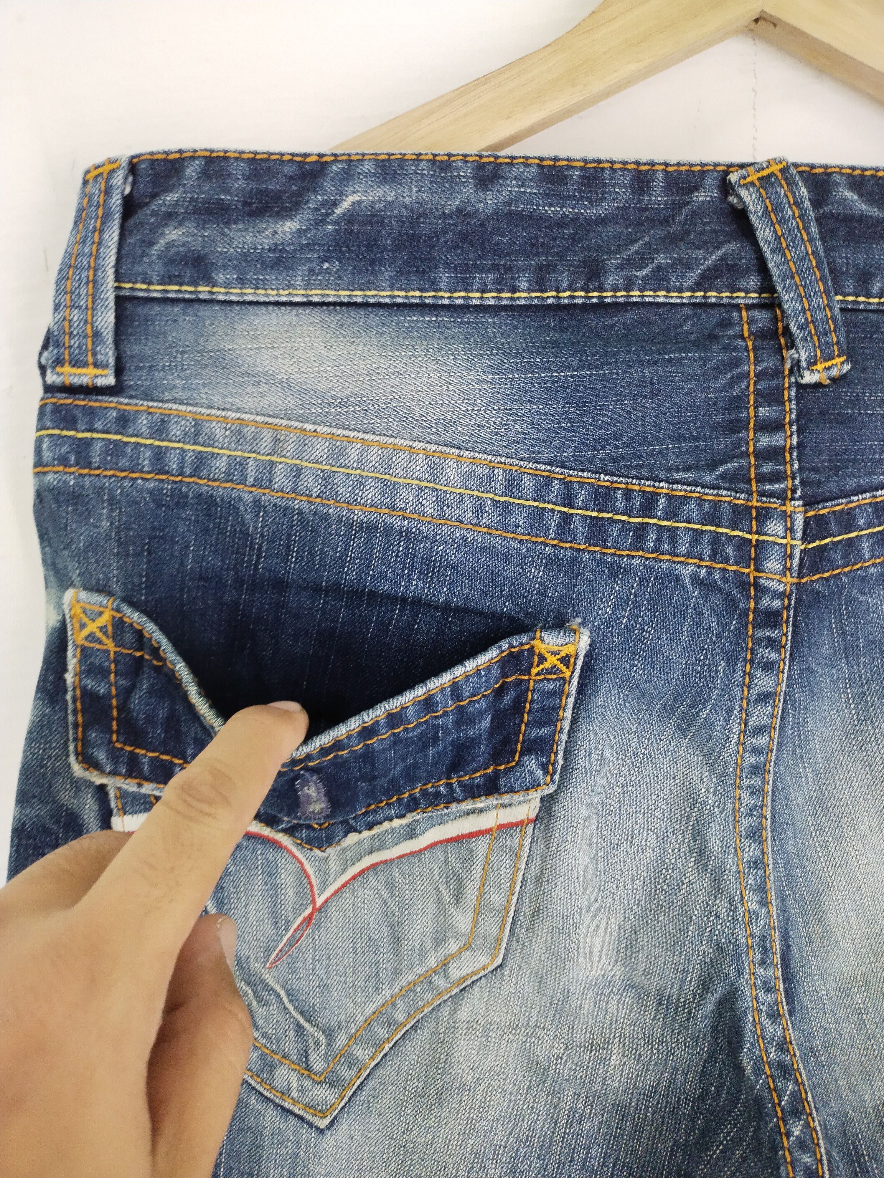 Japanese Brand VINTAGE GENOESE STREETWEAR JAPANESE JEANS Size US 33 - 10 Thumbnail