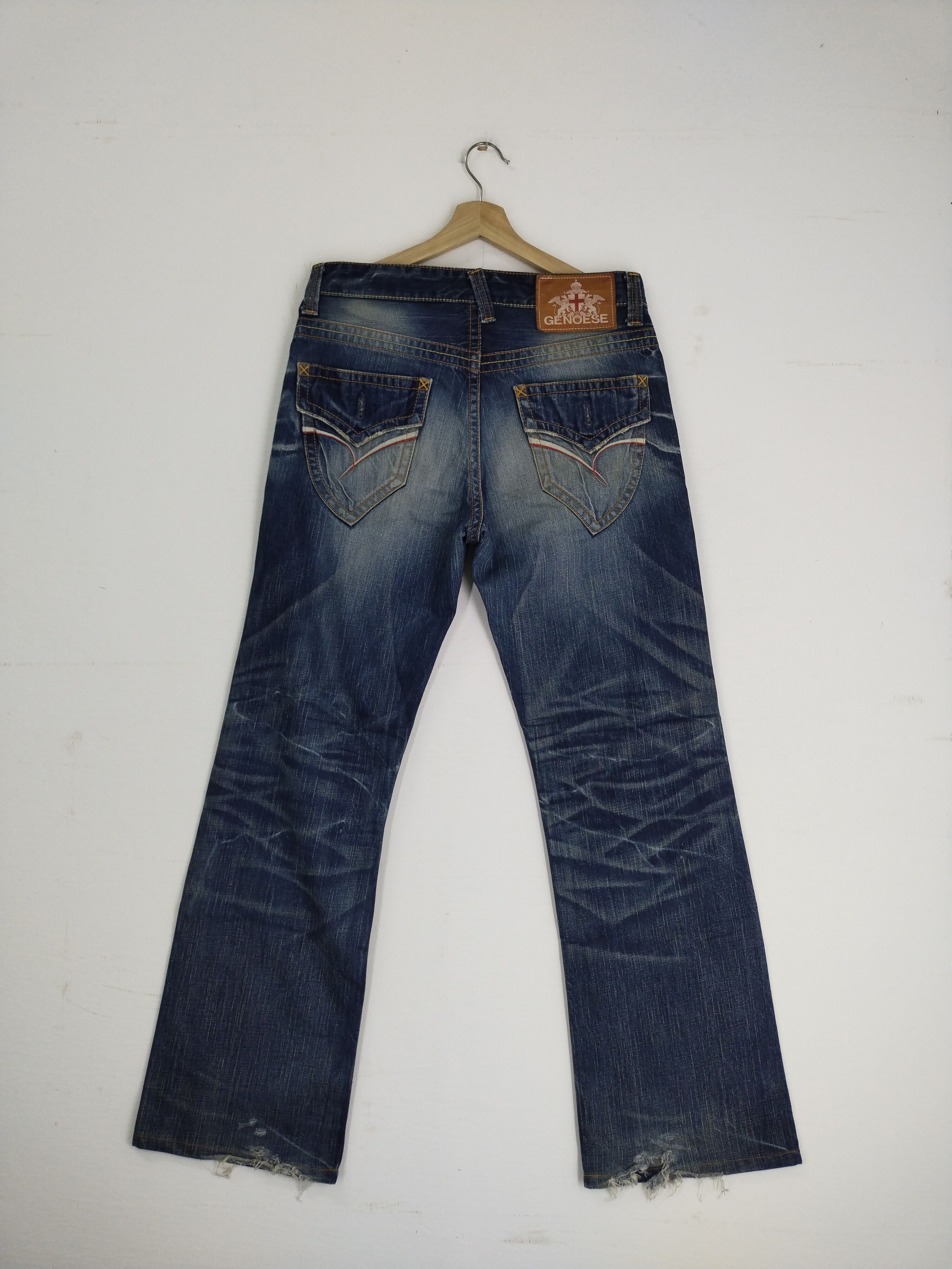 Japanese Brand VINTAGE GENOESE STREETWEAR JAPANESE JEANS Size US 33 - 11 Thumbnail