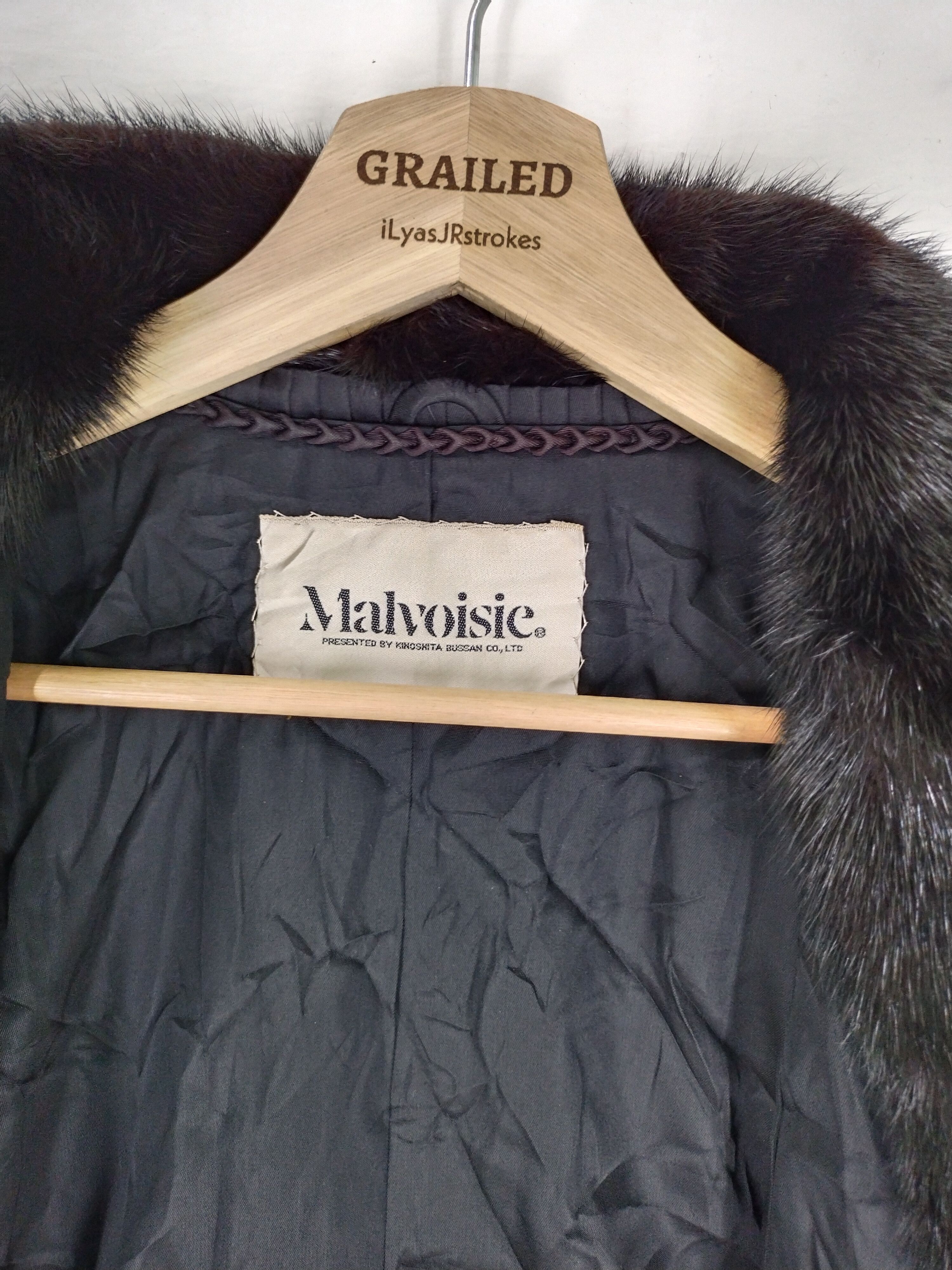 Japanese Brand × Sagafurs Vintage Malvoisie by Kinoshita Bussan Japan Fur Coat Jacket Size L / US 10 / IT 46 - 18 Thumbnail