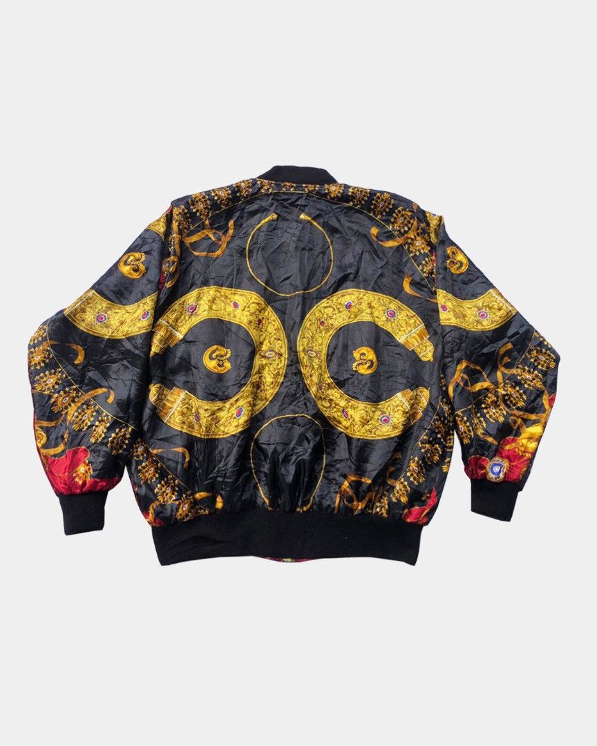 Other ⚡️Reversible Satin Bomber Inspired VERSACE BOROQUE Sz L Size US L / EU 52-54 / 3 - 2 Thumbnail