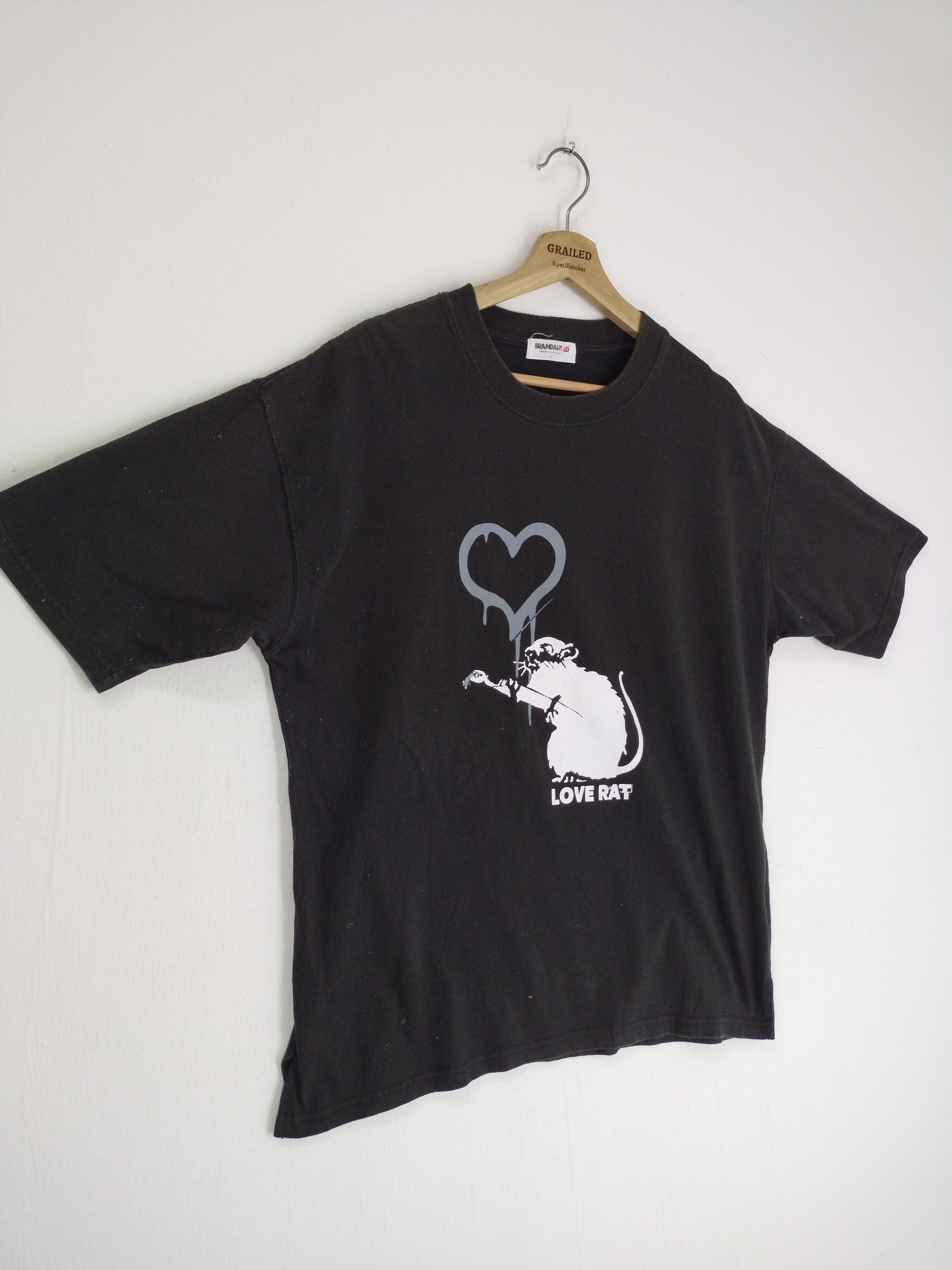 Japanese Brand VINTAGE MMXX BRANDALISED LOVE RAT SHIRT TEE Size US L / EU 52-54 / 3 - 2 Thumbnail