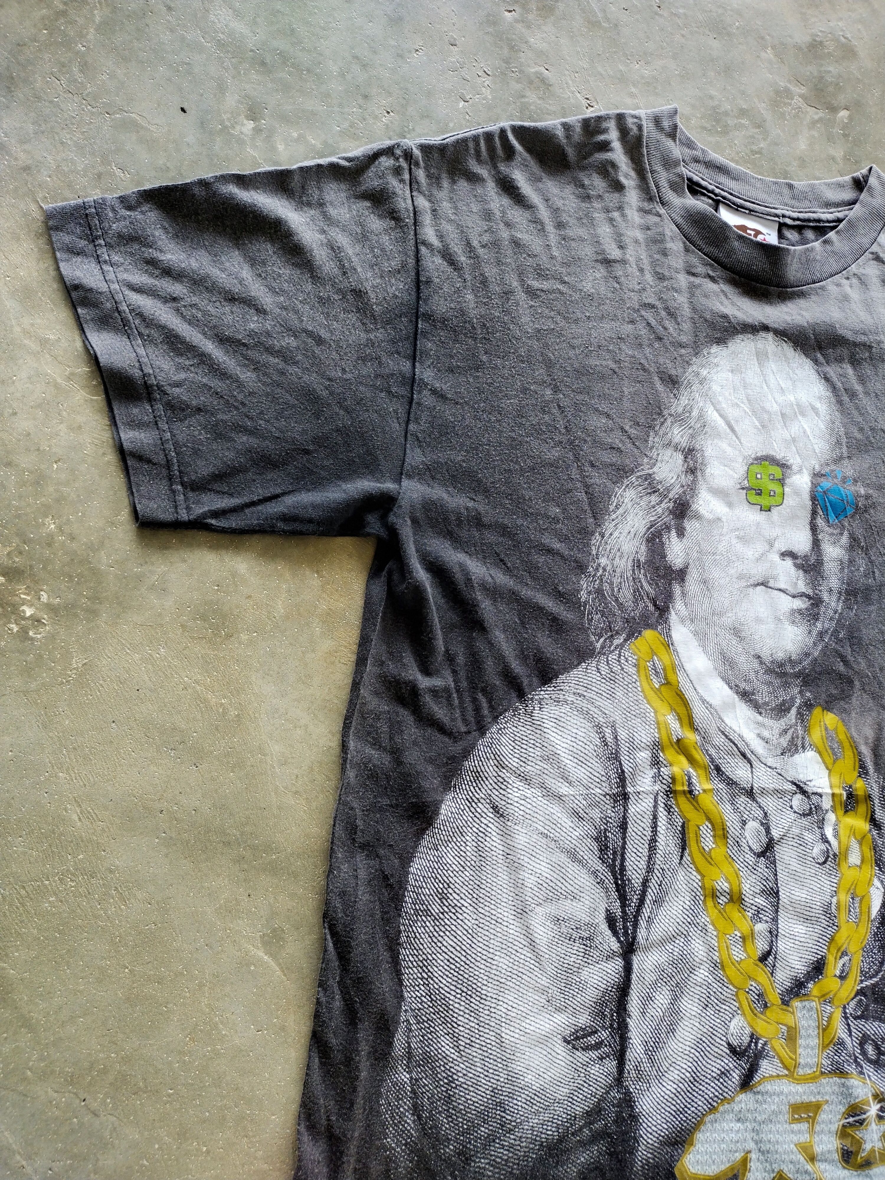 Vintage Vintage Ben Franklin Fabricali Sun Faded Shirt Tee Size US M / EU 48-50 / 2 - 10 Thumbnail