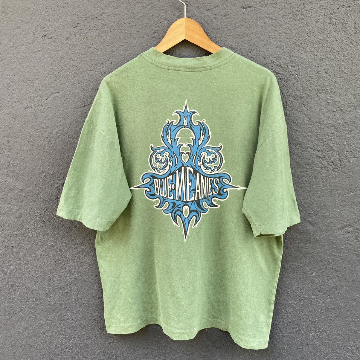 Vintage Thrashed Faded Vintage 90s Blue Meanies ERD GRUNGE TEE Size US XL / EU 56 / 4 - 1 Thumbnail