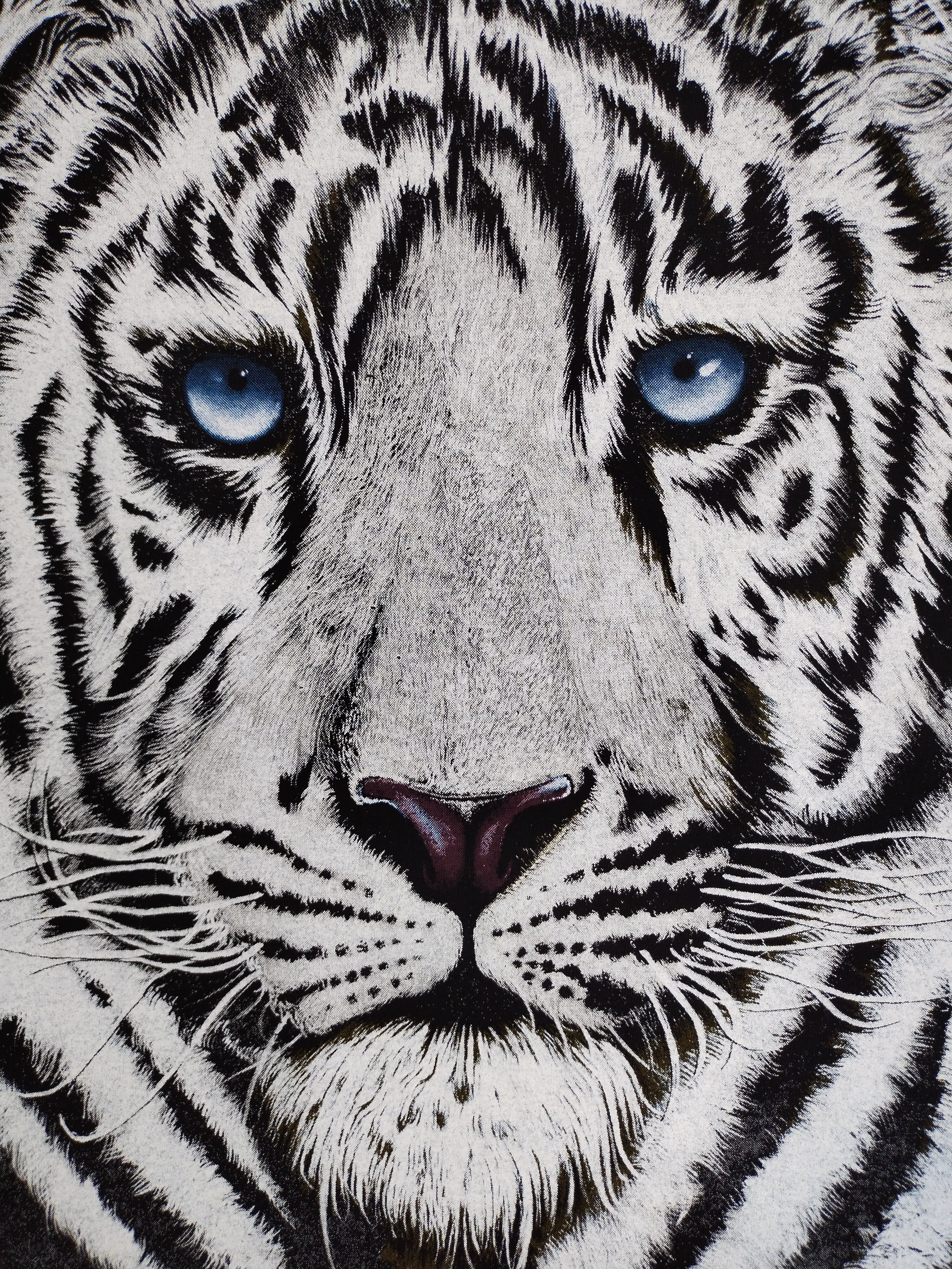 Vintage VINTAGE 90s WHITE TIGER BIG PRINT FRINITY PRODUCTS 1992 TEE Size US L / EU 52-54 / 3 - 4 Thumbnail