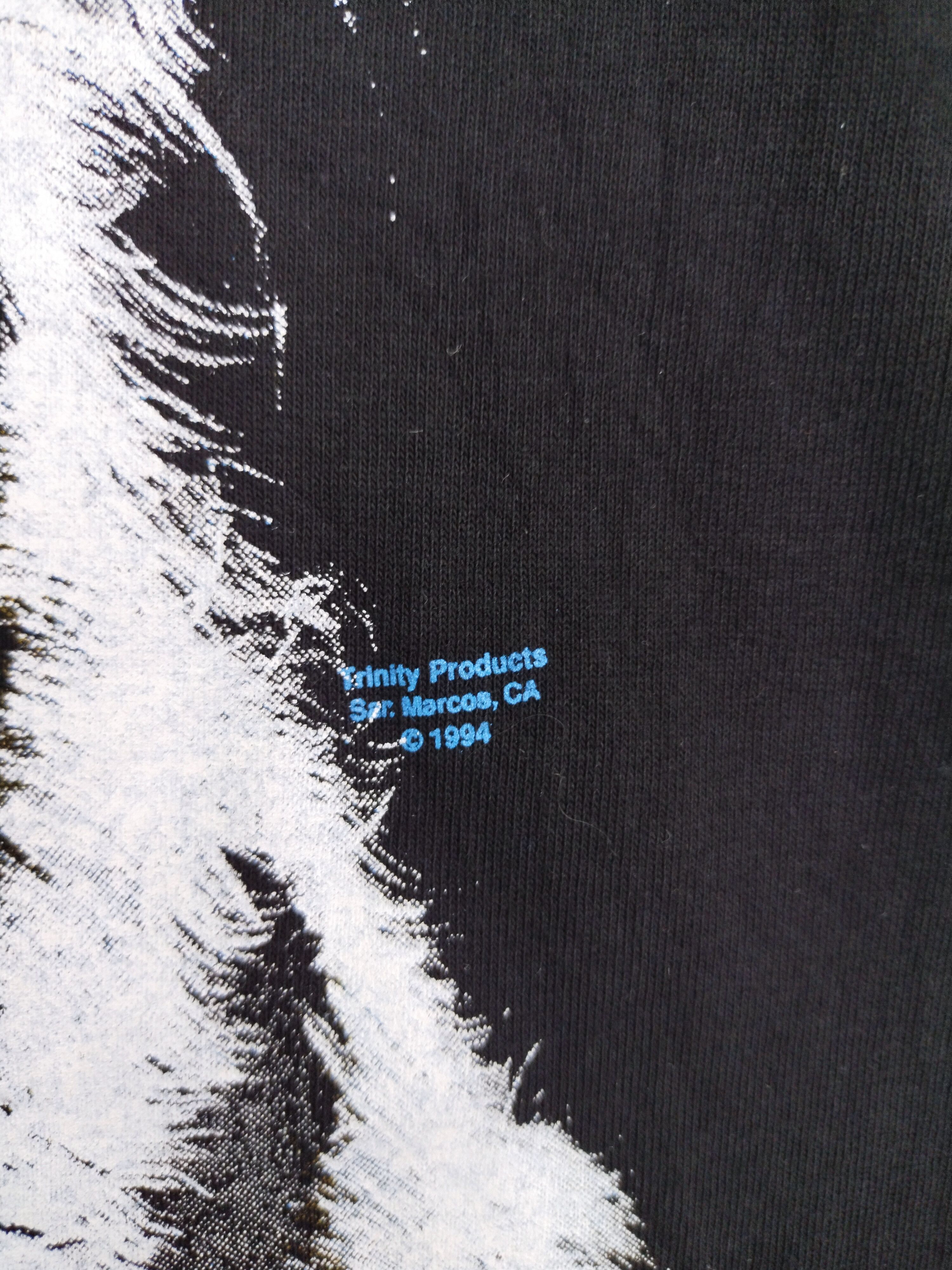 Vintage VINTAGE 90s WHITE TIGER BIG PRINT FRINITY PRODUCTS 1992 TEE Size US L / EU 52-54 / 3 - 10 Thumbnail