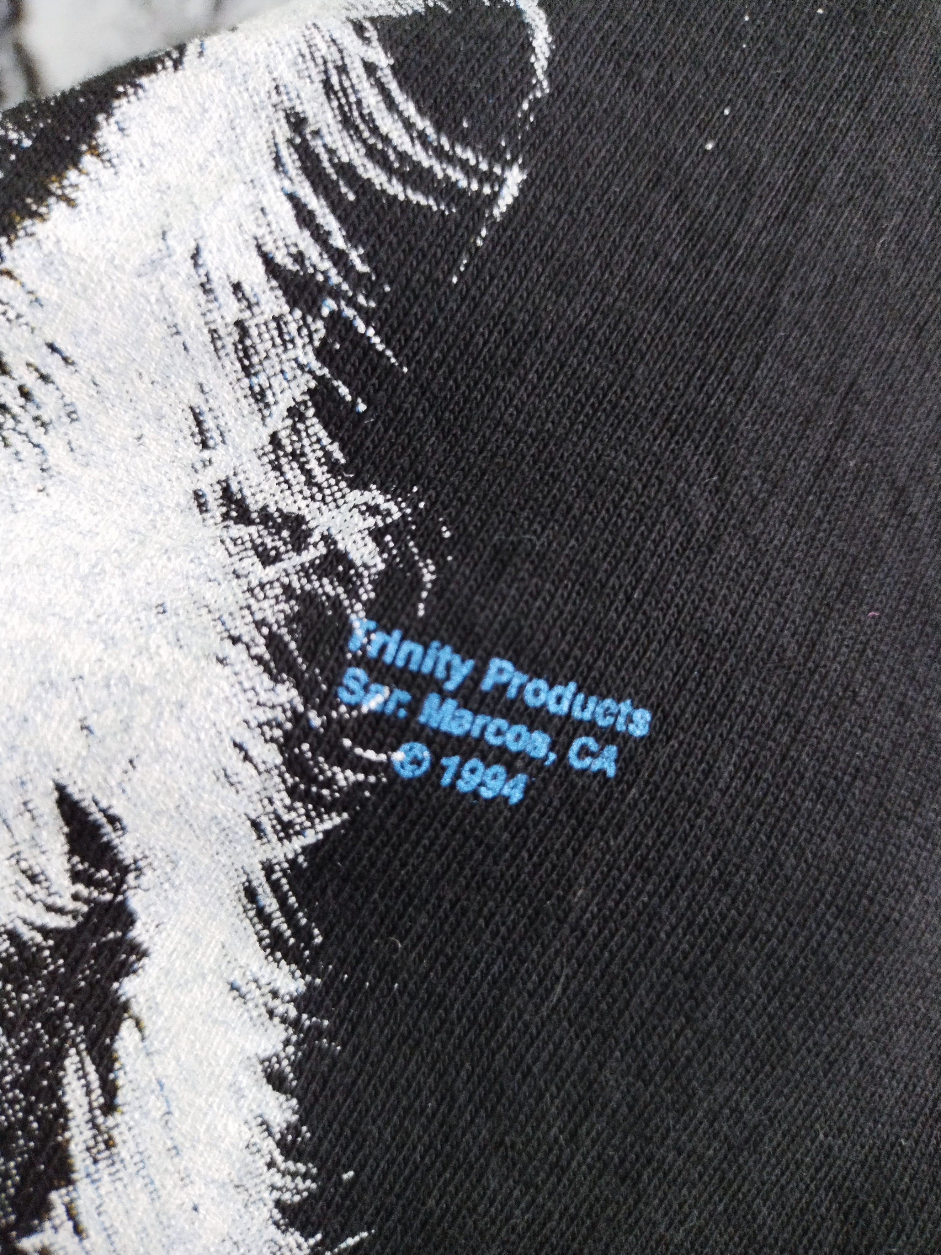 Vintage VINTAGE 90s WHITE TIGER BIG PRINT FRINITY PRODUCTS 1992 TEE Size US L / EU 52-54 / 3 - 5 Thumbnail