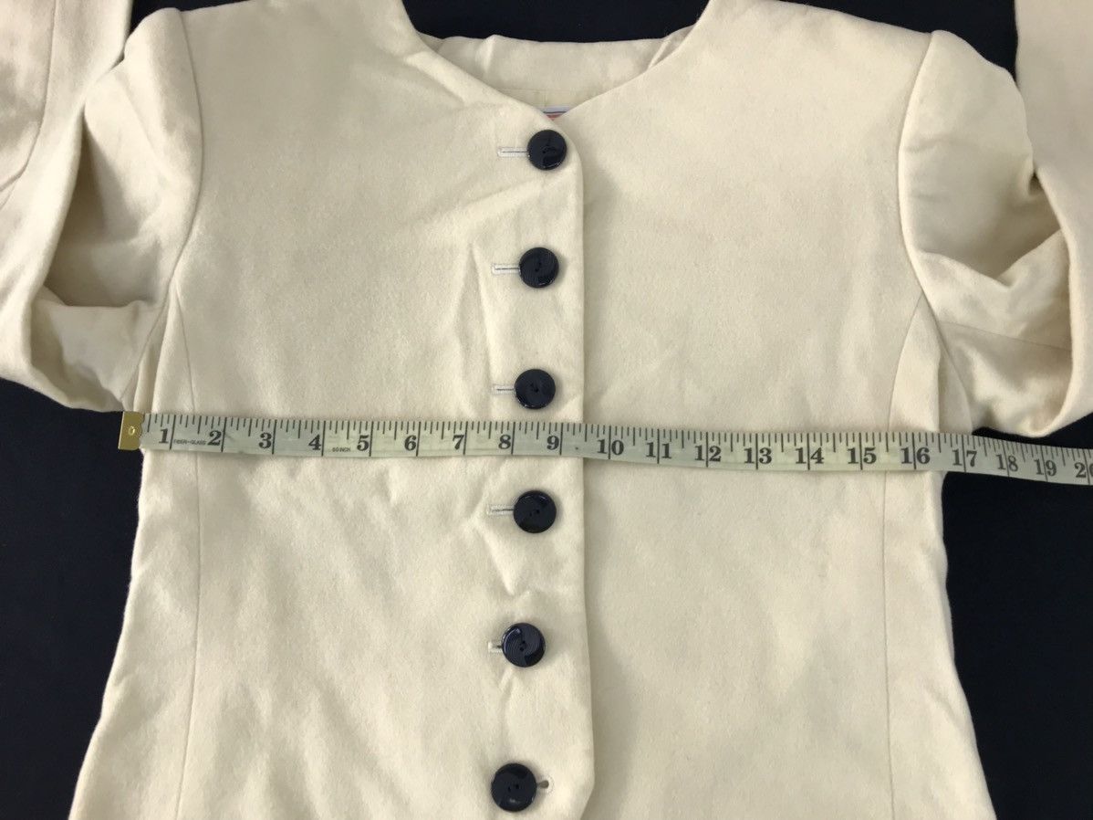 Vintage Yves Saint Laurent Diffusion Femme Crop Coat Jacket R381j Size M / US 6-8 / IT 42-44 - 9 Thumbnail