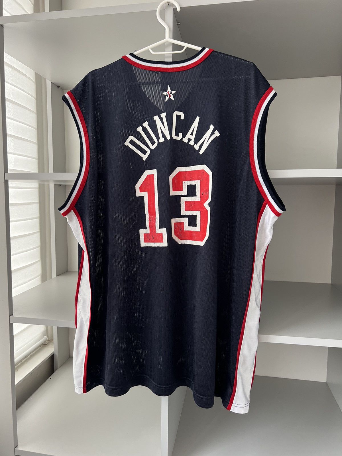 Champion × NBA × Vintage Champion Vintage USA Basketball Tim Duncan 13 Jersey Size US XL / EU 56 / 4 - 6 Thumbnail