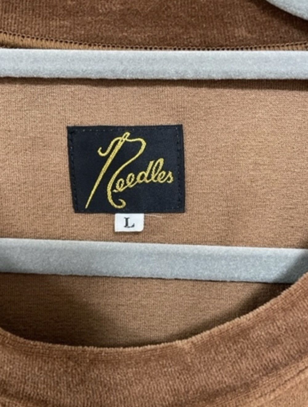 Needles Rare Needles velour track sweater ss tee Size US L / EU 52-54 / 3 - 5 Thumbnail