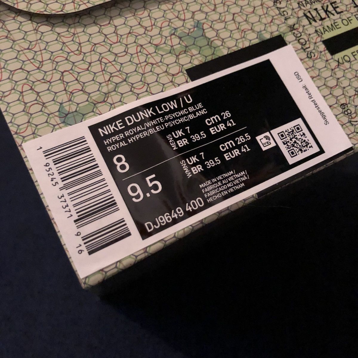 Nike Nike X Union Dunk Low Passport Pack Hyper Royal Shoes Size 8 Size US 8 / EU 41 - 10 Thumbnail