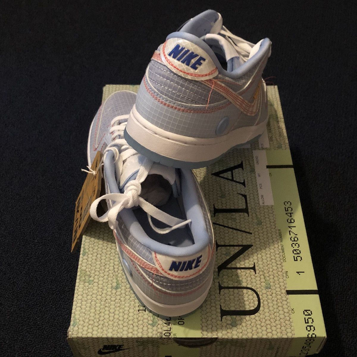 Nike Nike X Union Dunk Low Passport Pack Hyper Royal Shoes Size 8 Size US 8 / EU 41 - 8 Thumbnail