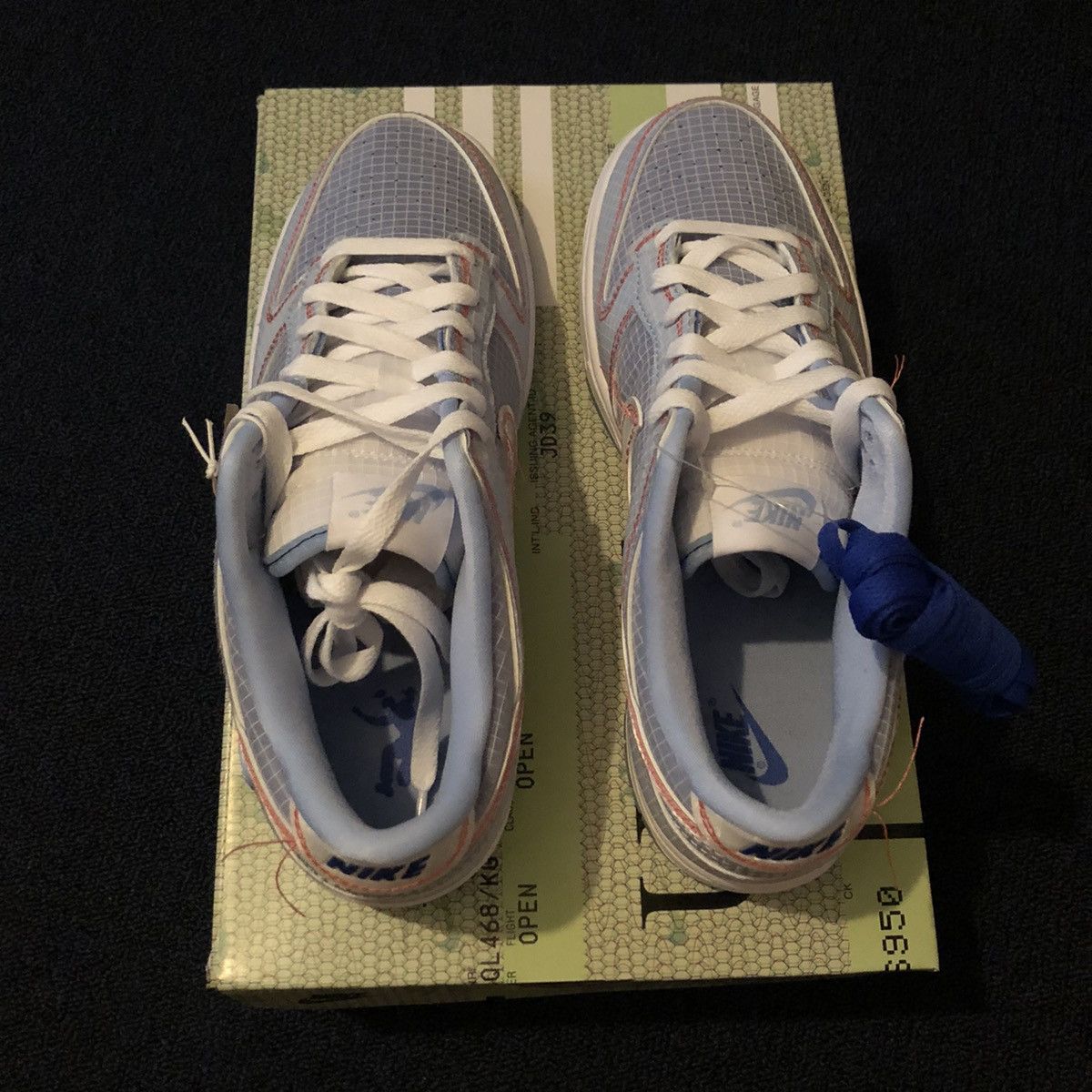 Nike Nike X Union Dunk Low Passport Pack Hyper Royal Shoes Size 8 Size US 8 / EU 41 - 4 Thumbnail