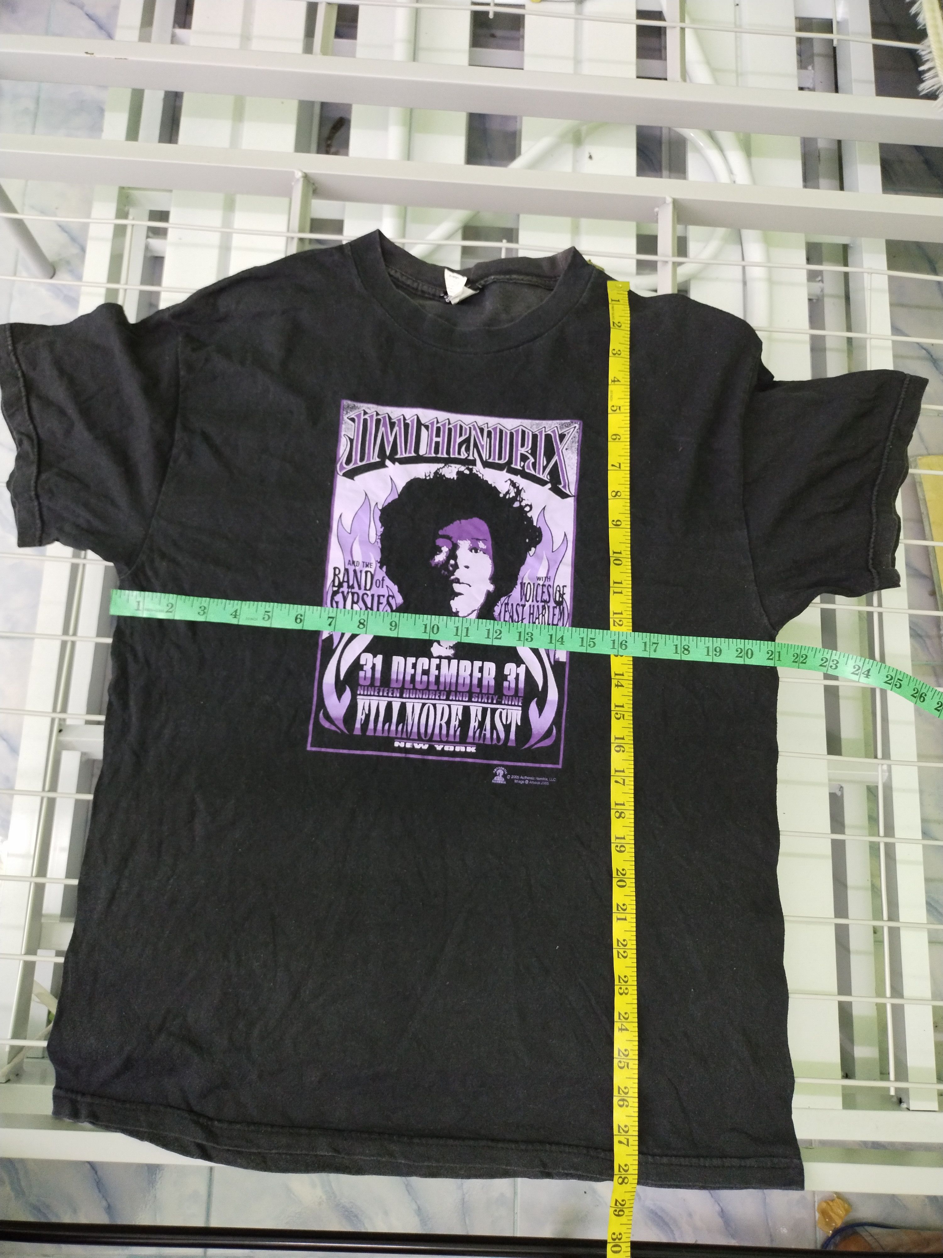 Band Tees × Jimi Hendrix × Vintage Vintage Jimi Hendrix Faded Shirt Tee Size US L / EU 52-54 / 3 - 12 Thumbnail
