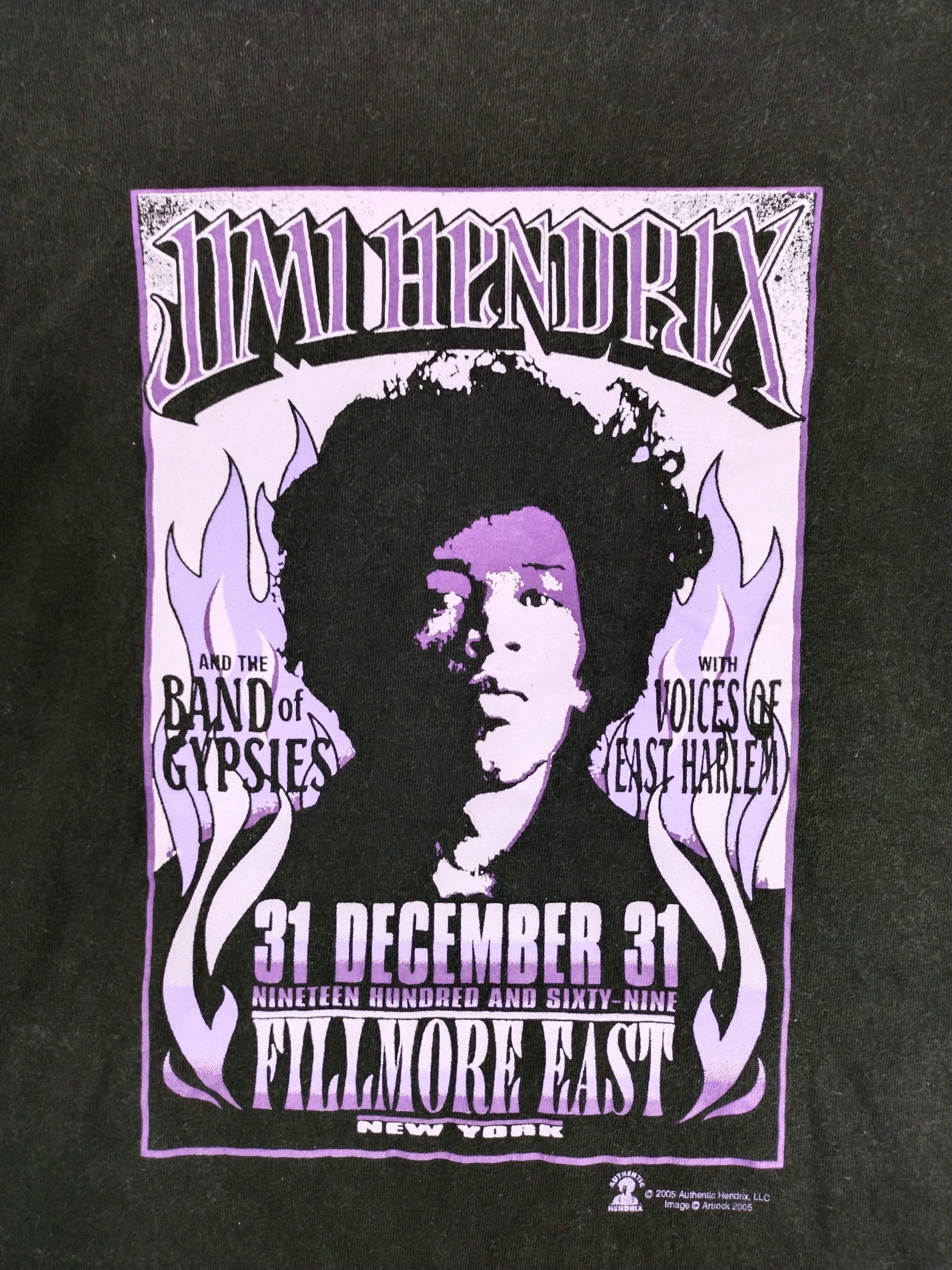 Band Tees × Jimi Hendrix × Vintage Vintage Jimi Hendrix Faded Shirt Tee Size US L / EU 52-54 / 3 - 2 Thumbnail